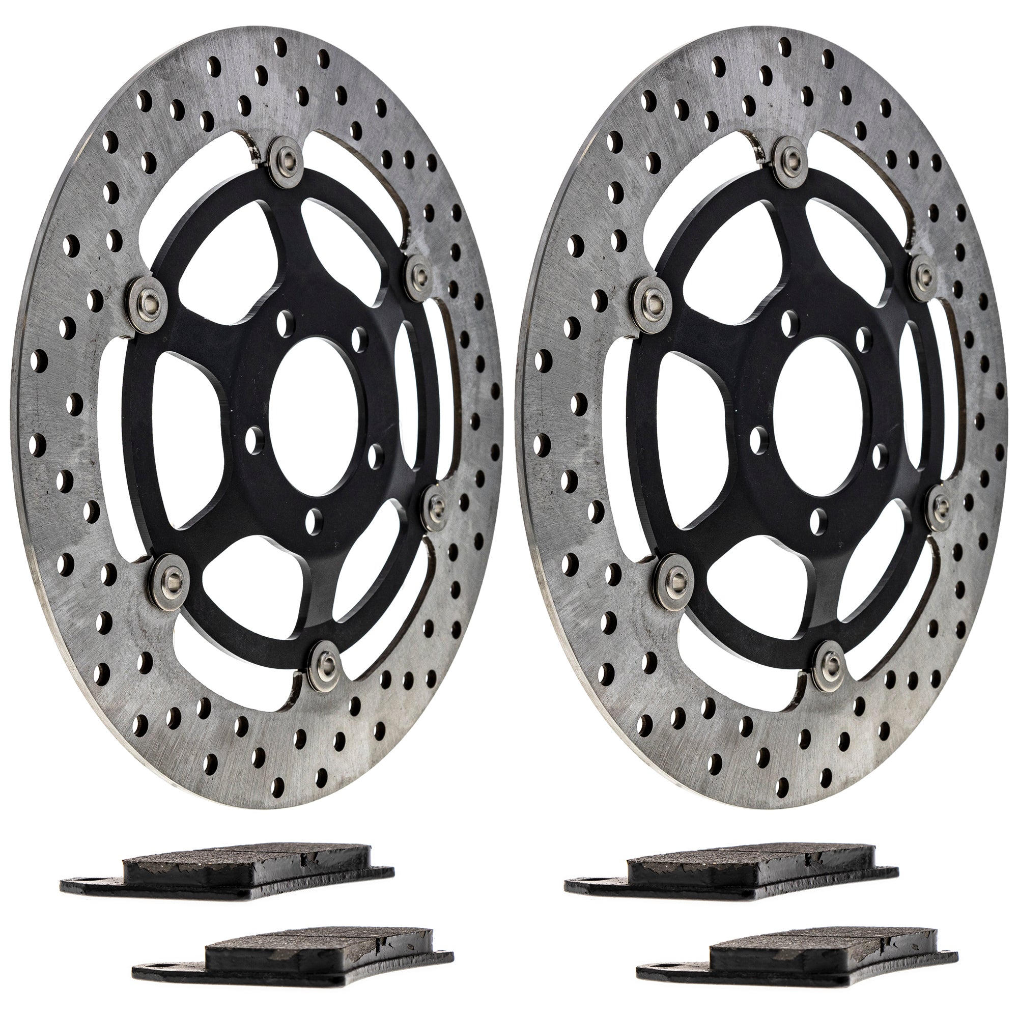 Front Brake Rotors and Pads Kit for zOTHER Yamaha Suzuki Polaris Kawasaki Honda Monster NICHE MK1006977