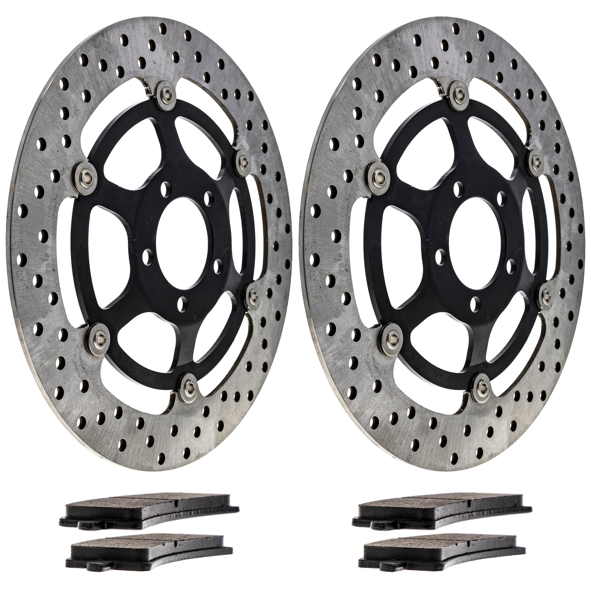 Front Brake Rotors and Pads Kit for zOTHER Triumph Kawasaki 848 59100-14850 59100-14830 NICHE MK1006978