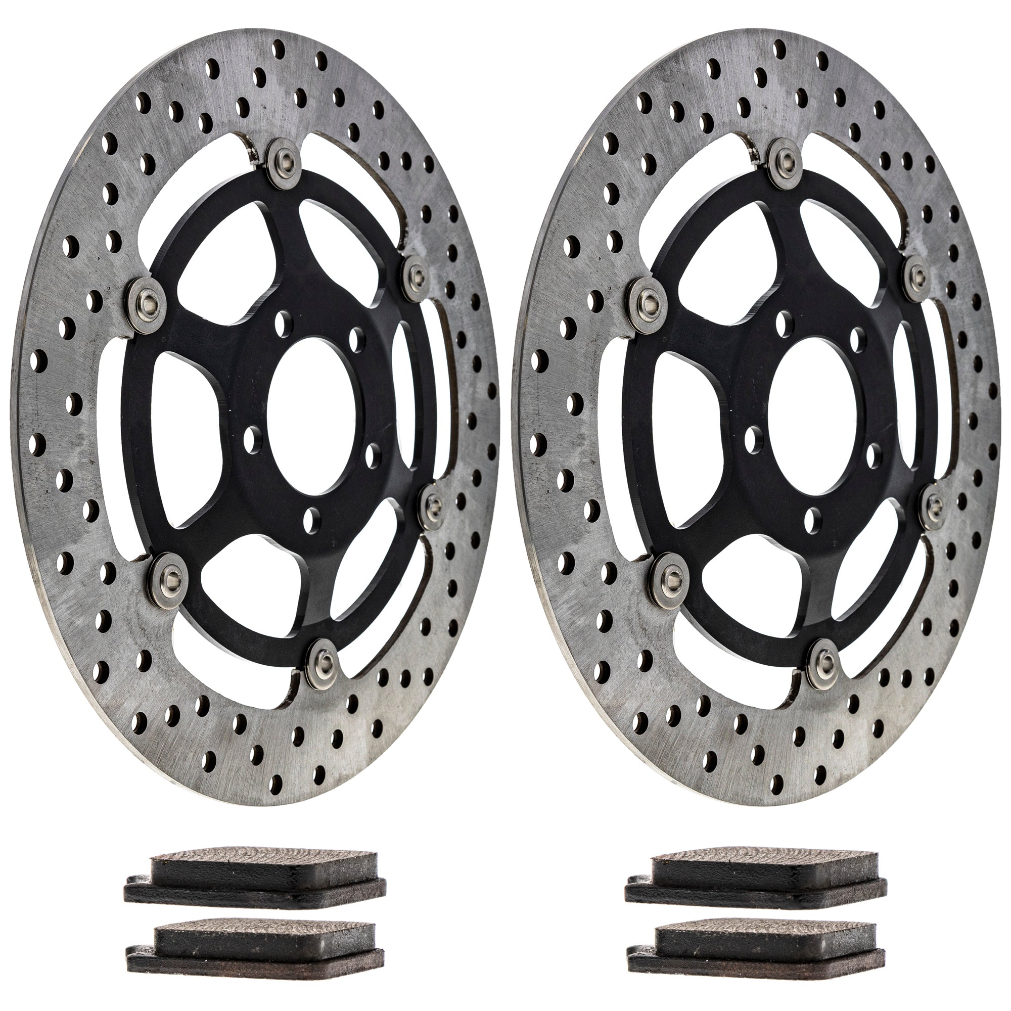 Front Brake Rotors and Pads Kit for zOTHER Kawasaki Monster 61013030000 61013030100 NICHE MK1006980