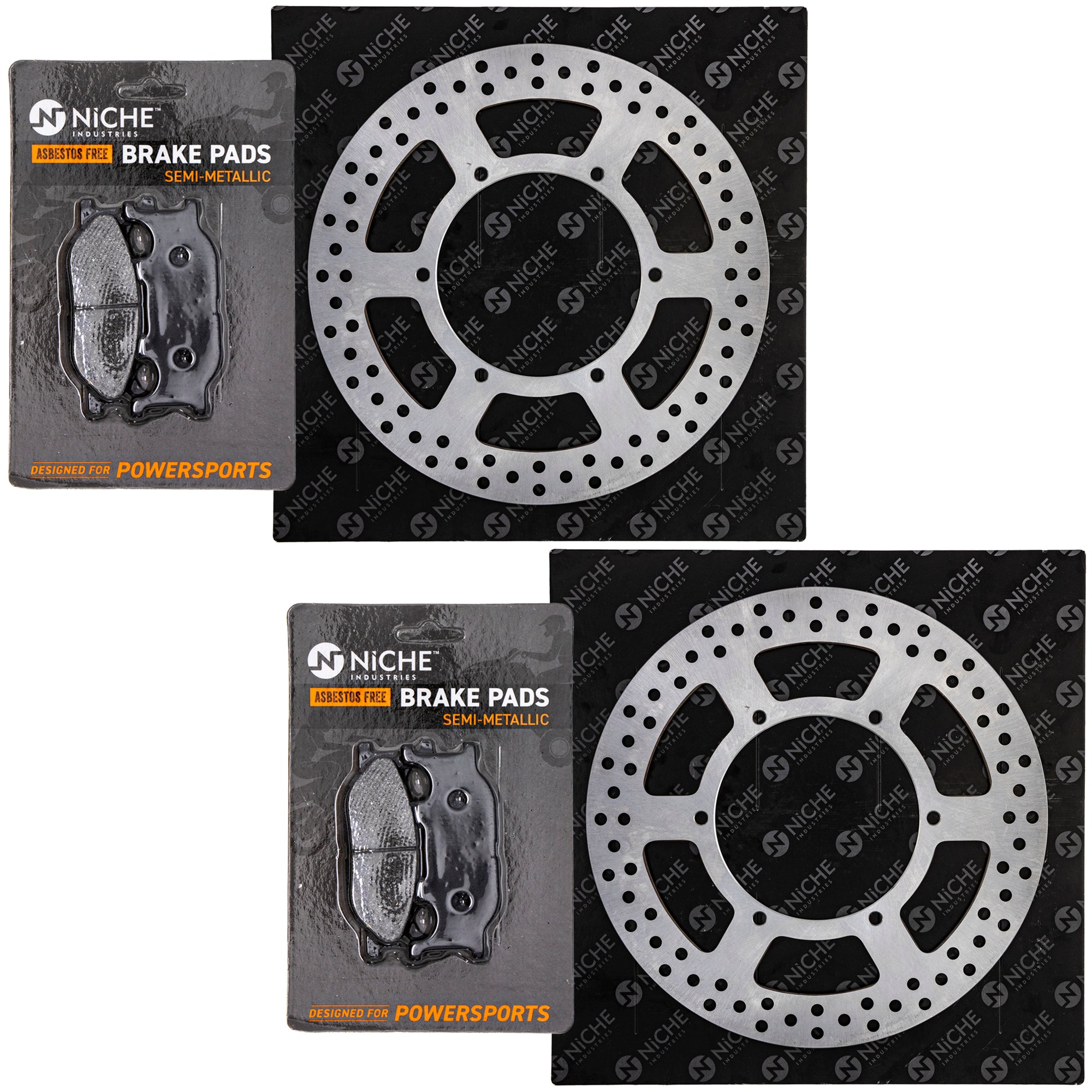 Front Brake Rotors and Pads Kit for zOTHER KTM V 5VU-25805-00-00 5VX-W0045-00-00 NICHE MK1007000