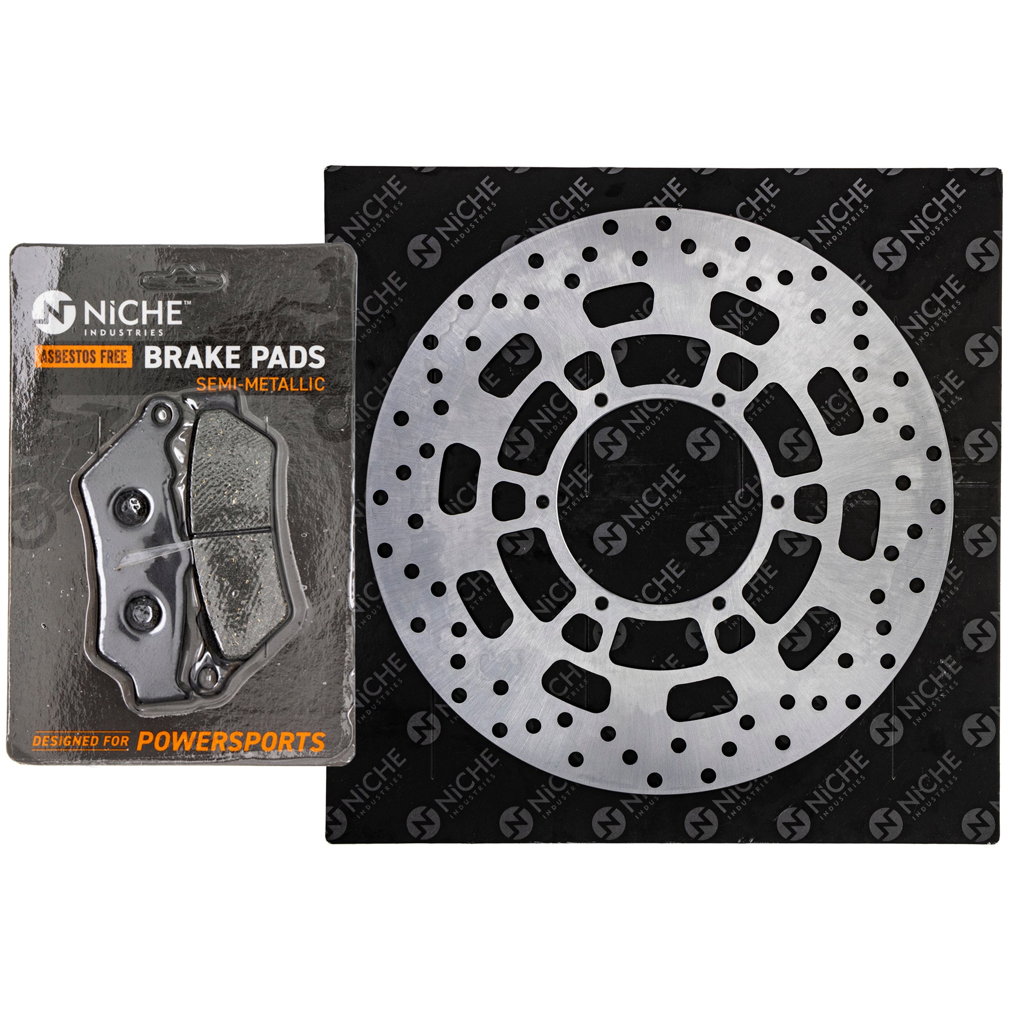 Single Rotor & Brake Pads Set for zOTHER Polaris Honda G650GS F650GS F650CS T2020692 NICHE MK1007059