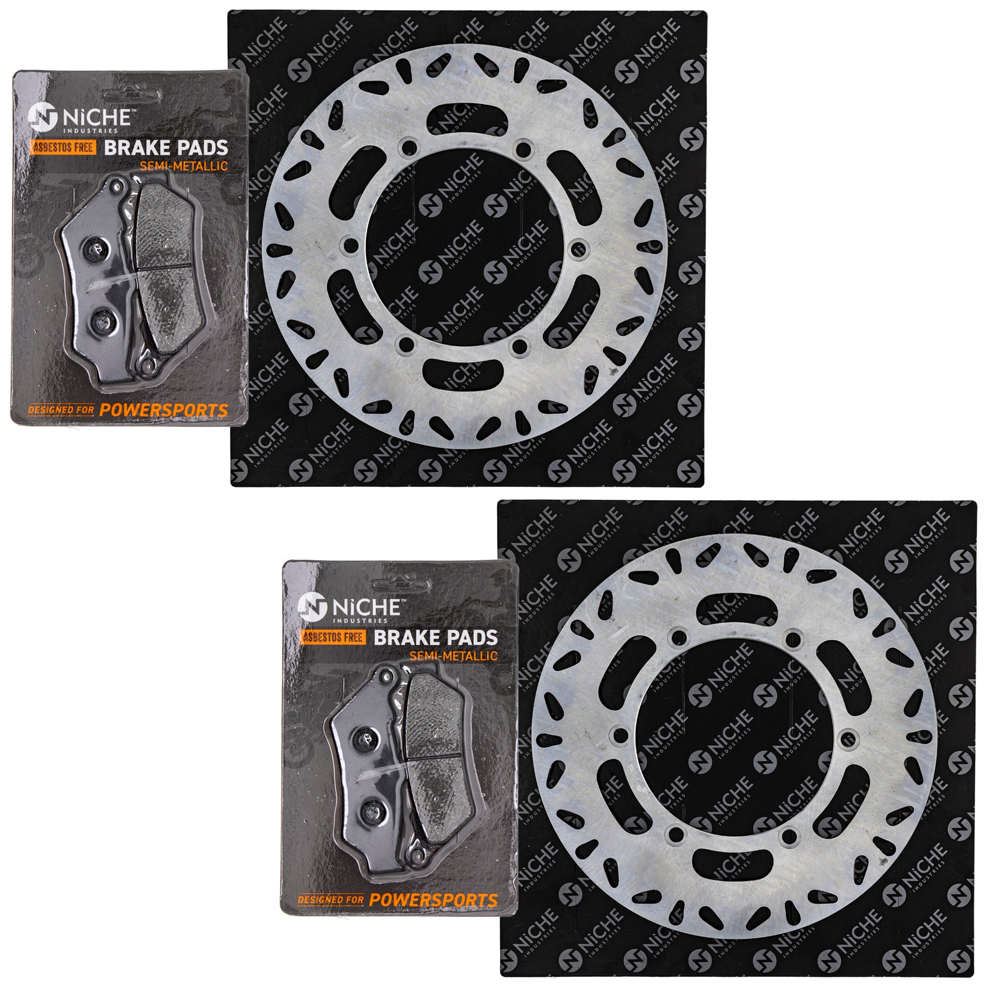 Front Brake Rotors and Pads Kit for zOTHER Yamaha Polaris ST1100 NT700V Nighthawk NICHE MK1007076