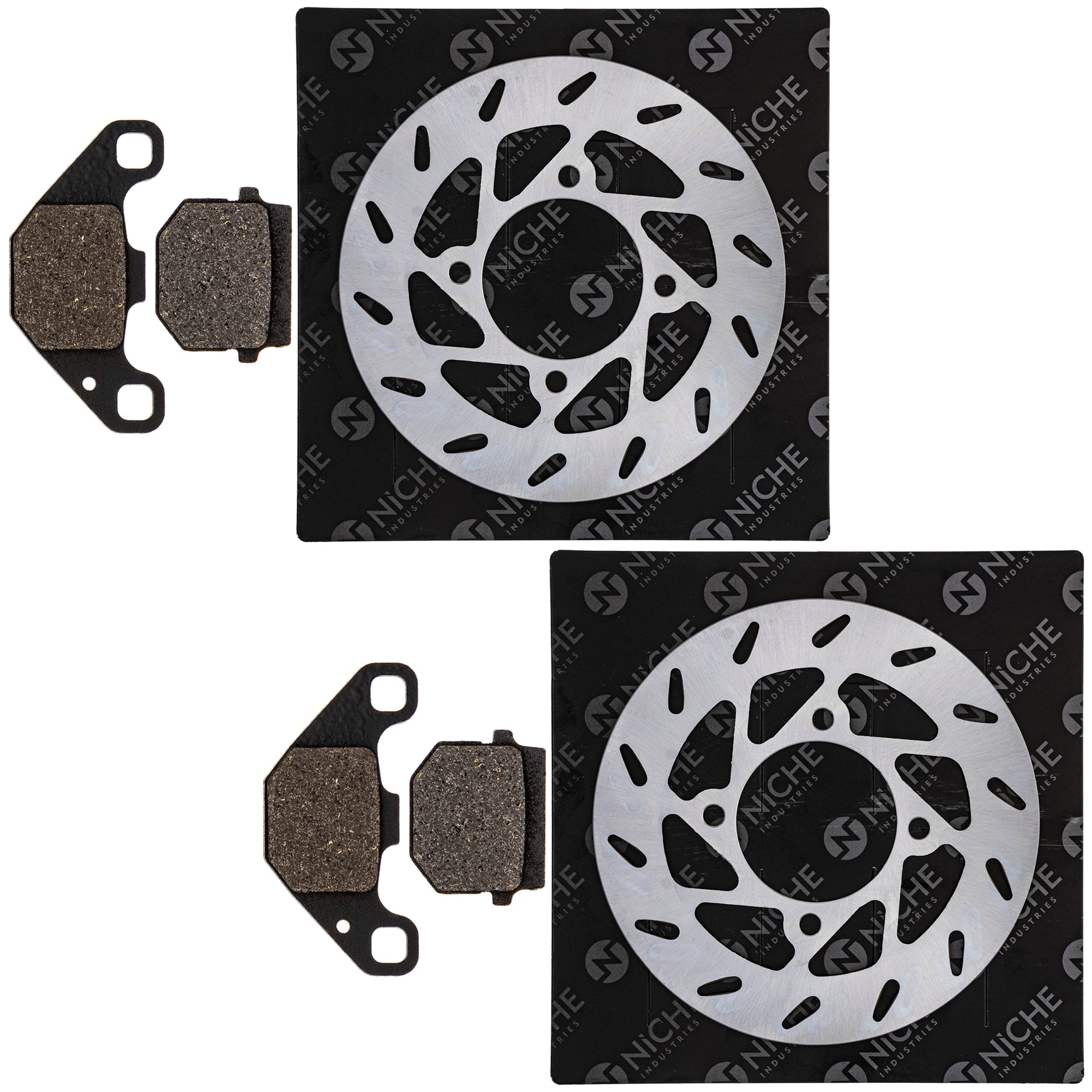 Front Brake Rotors and Pads Kit for zOTHER Yamaha Suzuki Kawasaki Honda Phoenix NICHE MK1007086