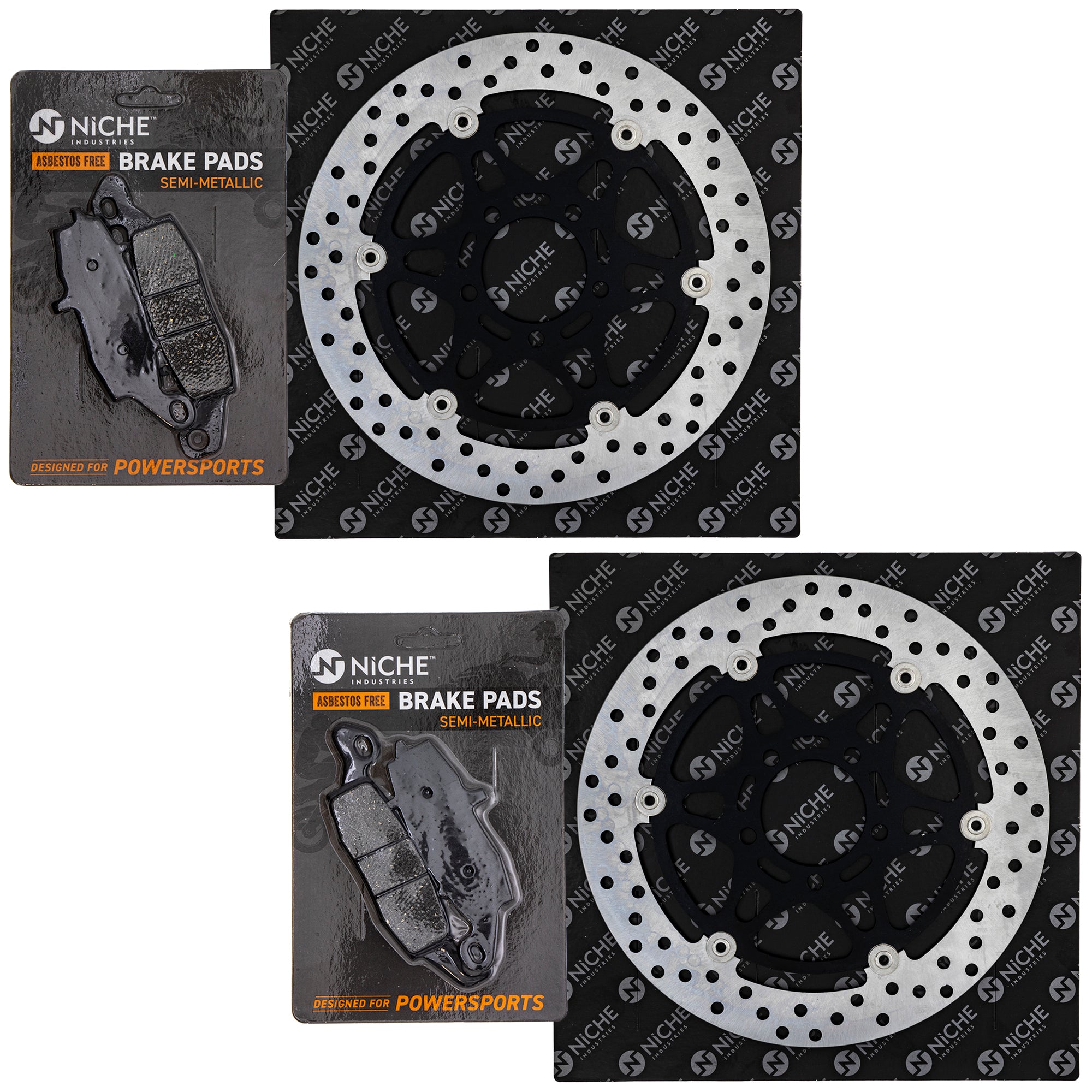 Front Brake Rotors and Pads Kit for zOTHER Suzuki Kawasaki Vstrom 43082-0124 43082-0062 NICHE MK1007093