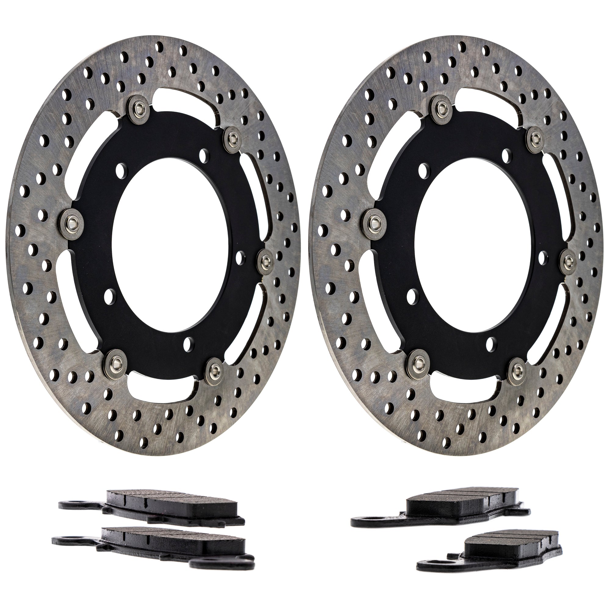 Front Brake Rotors and Pads Kit for zOTHER Suzuki Kawasaki SV650S SV650 Gladius 43082-0124 NICHE MK1007098