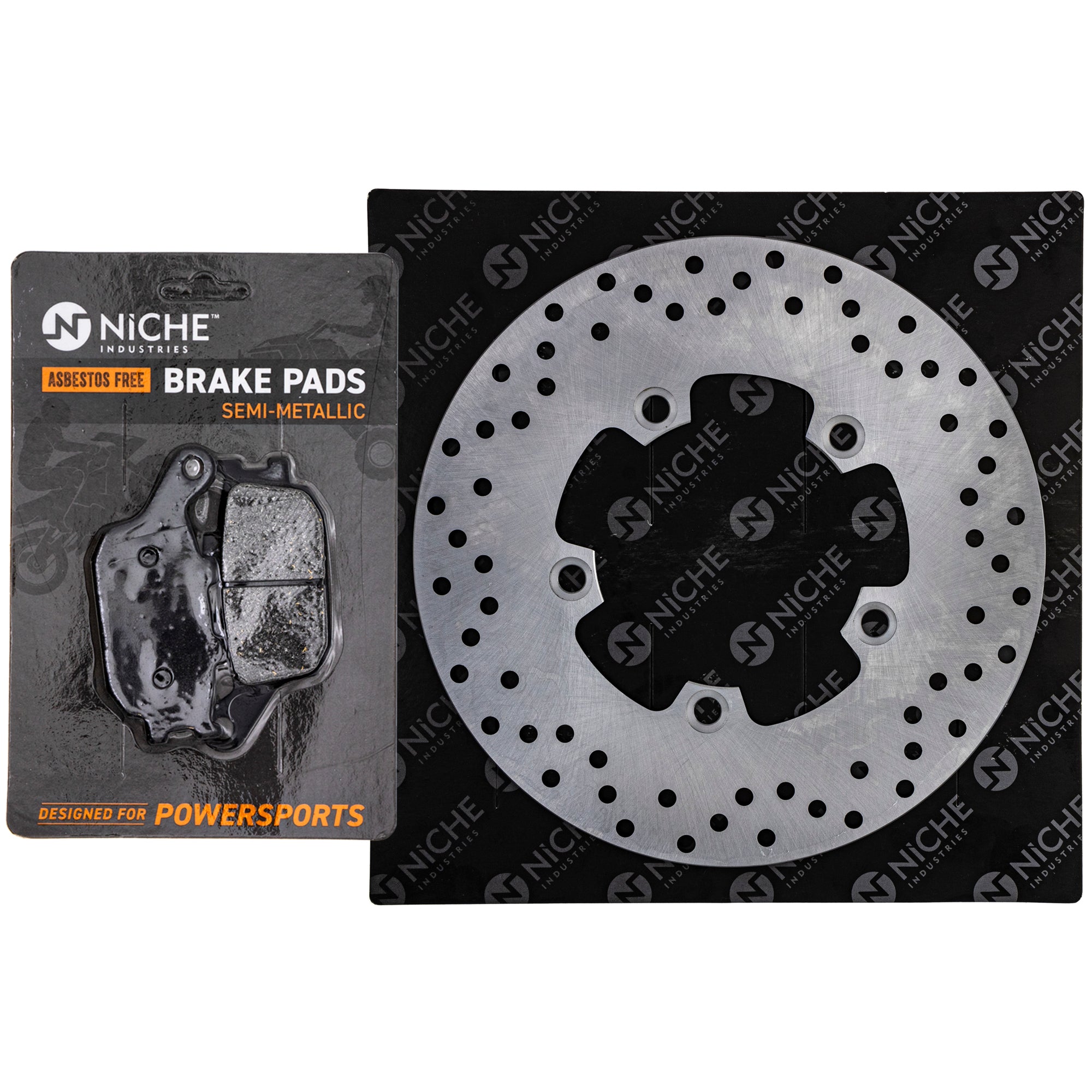 Single Rotor & Brake Pads Set for zOTHER Suzuki Kawasaki Honda BMW FZ6 FZ1 43105-MW0-425 NICHE MK1007116