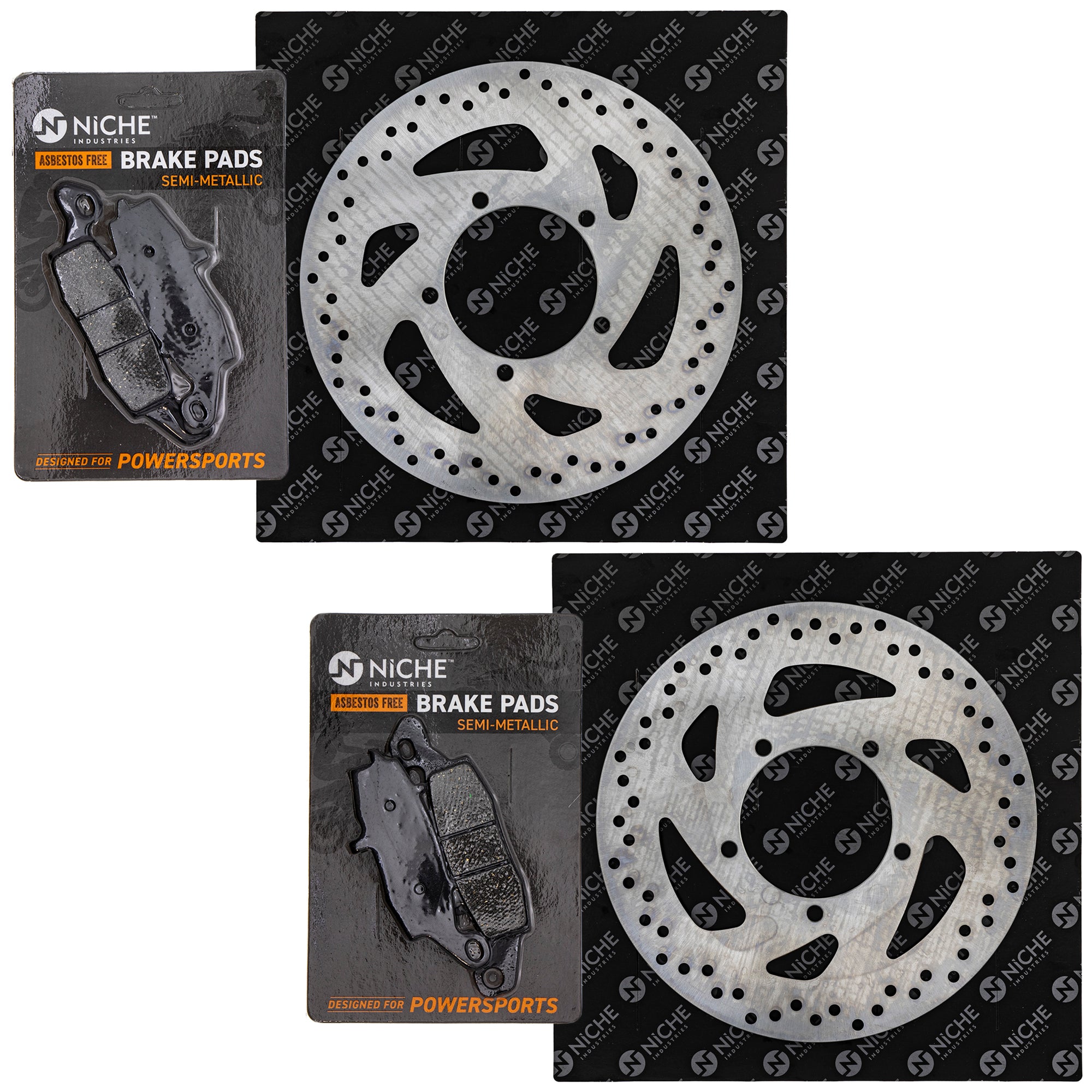 Front Brake Rotors and Pads Kit for zOTHER Triumph Suzuki Kawasaki Intruder Boulevard NICHE MK1007155