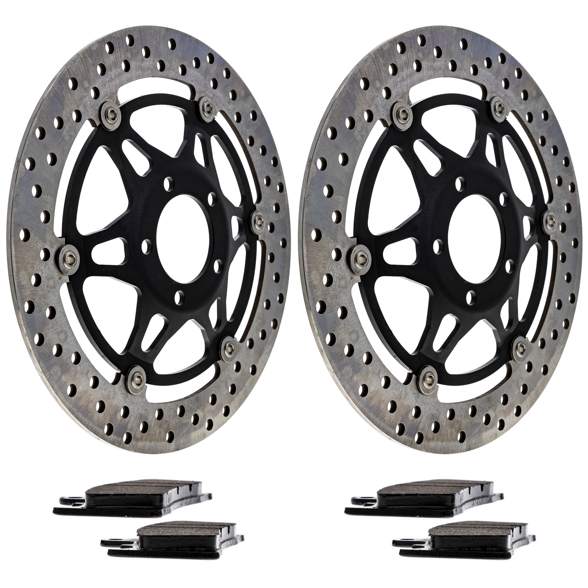 Front Brake Rotors and Pads Kit for zOTHER Yamaha Suzuki Kawasaki BRP Can-Am Ski-Doo NICHE MK1007179