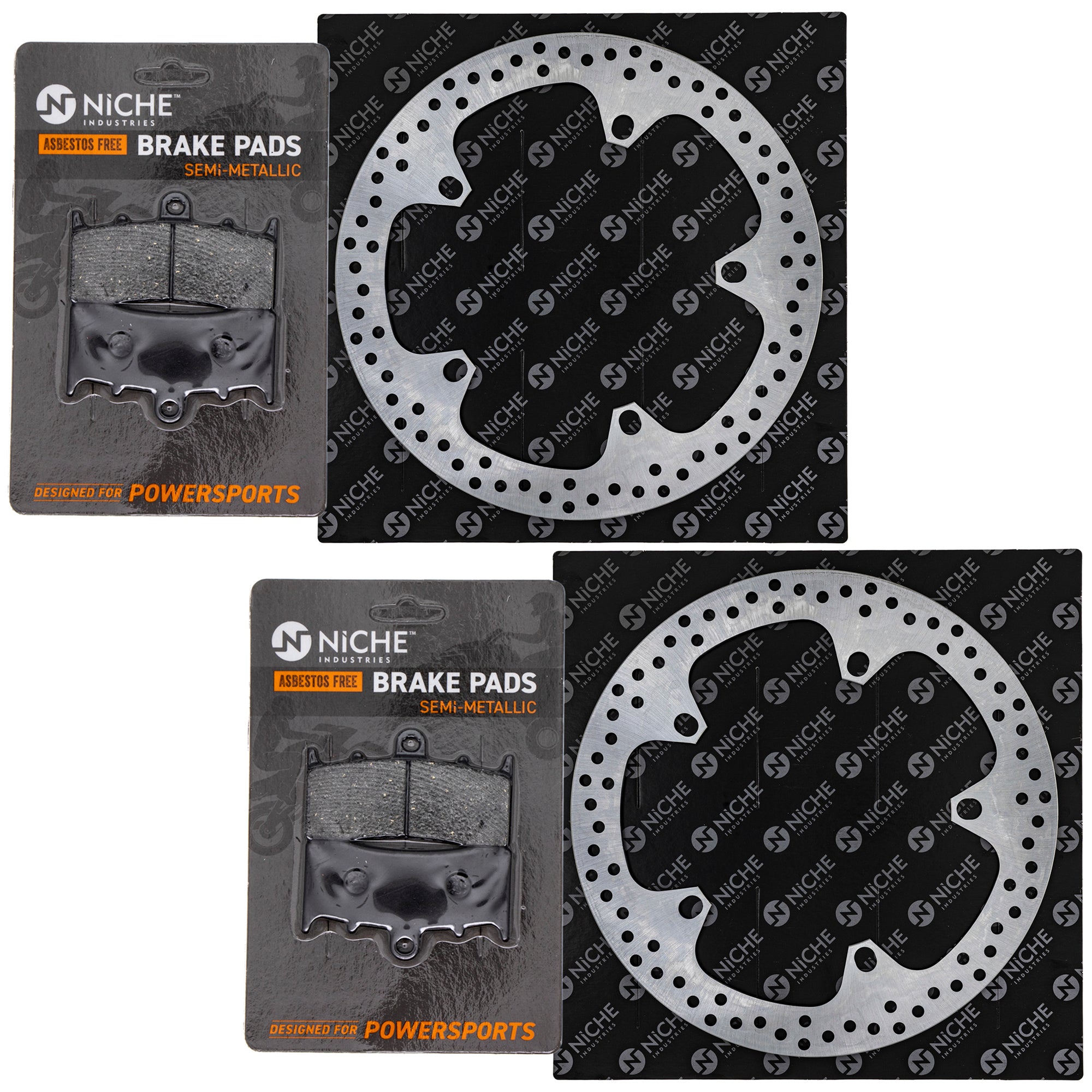 Front Brake Rotors and Pads Kit for zOTHER Kawasaki K1600GTL K1600GT 34117728945 NICHE MK1007201