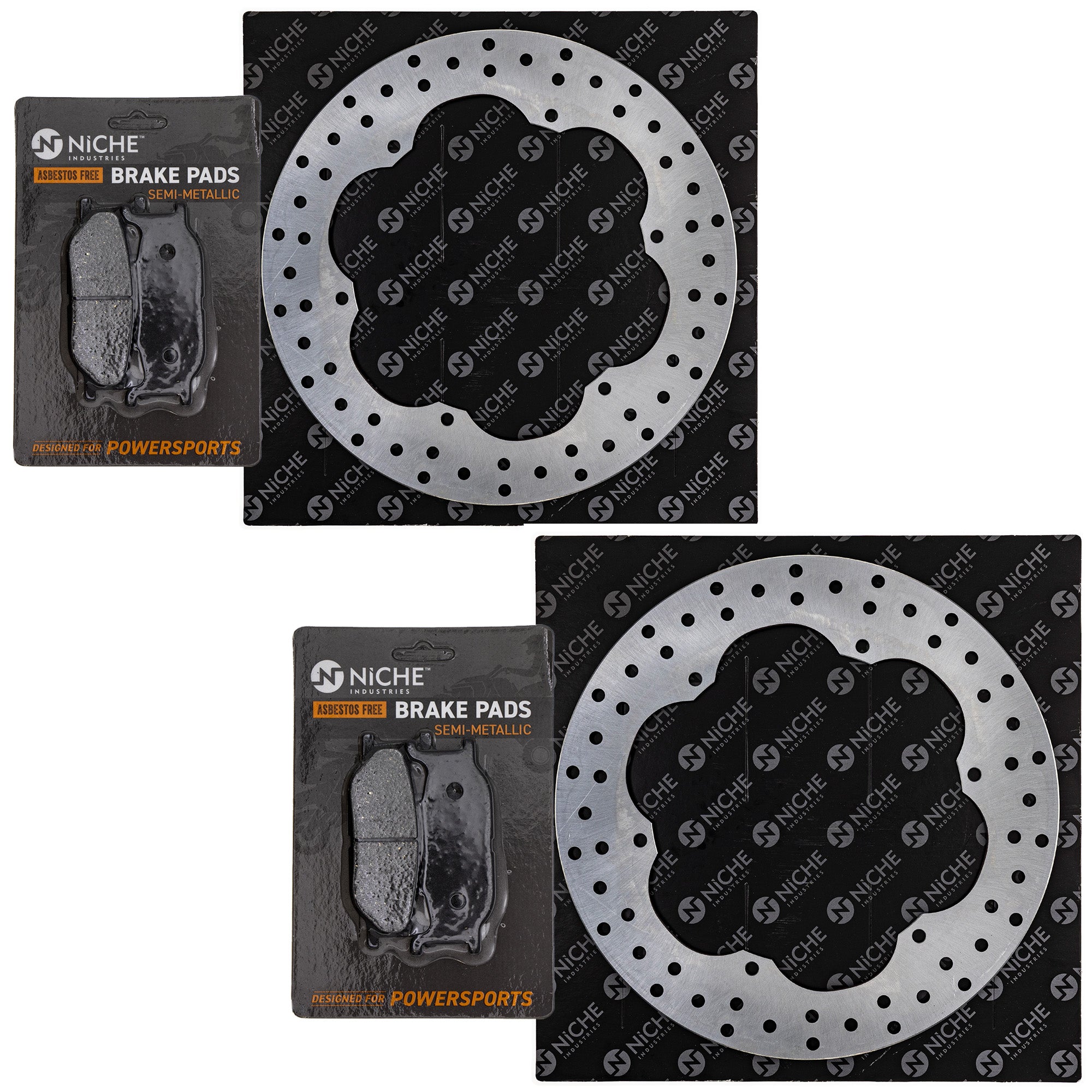 NICHE MK1007261 Single Pad and Rotor Set for zOTHER Yamaha Suzuki