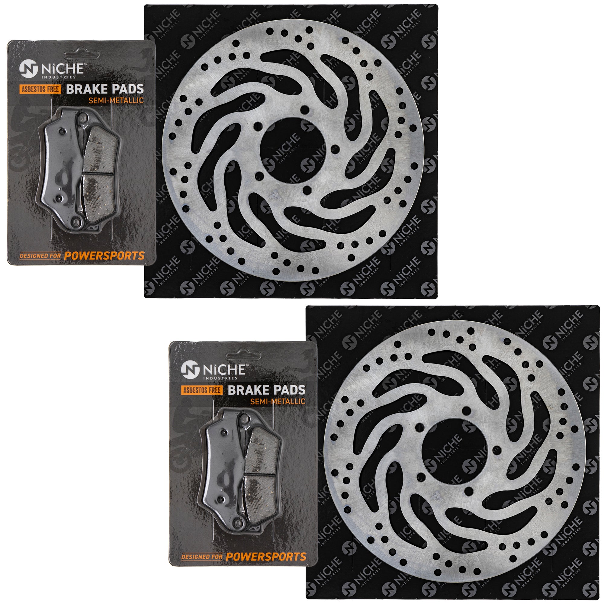 Front Brake Rotors and Pads Kit for zOTHER Suzuki Bonneville 41300161 61341161A 61340721A NICHE MK1007296