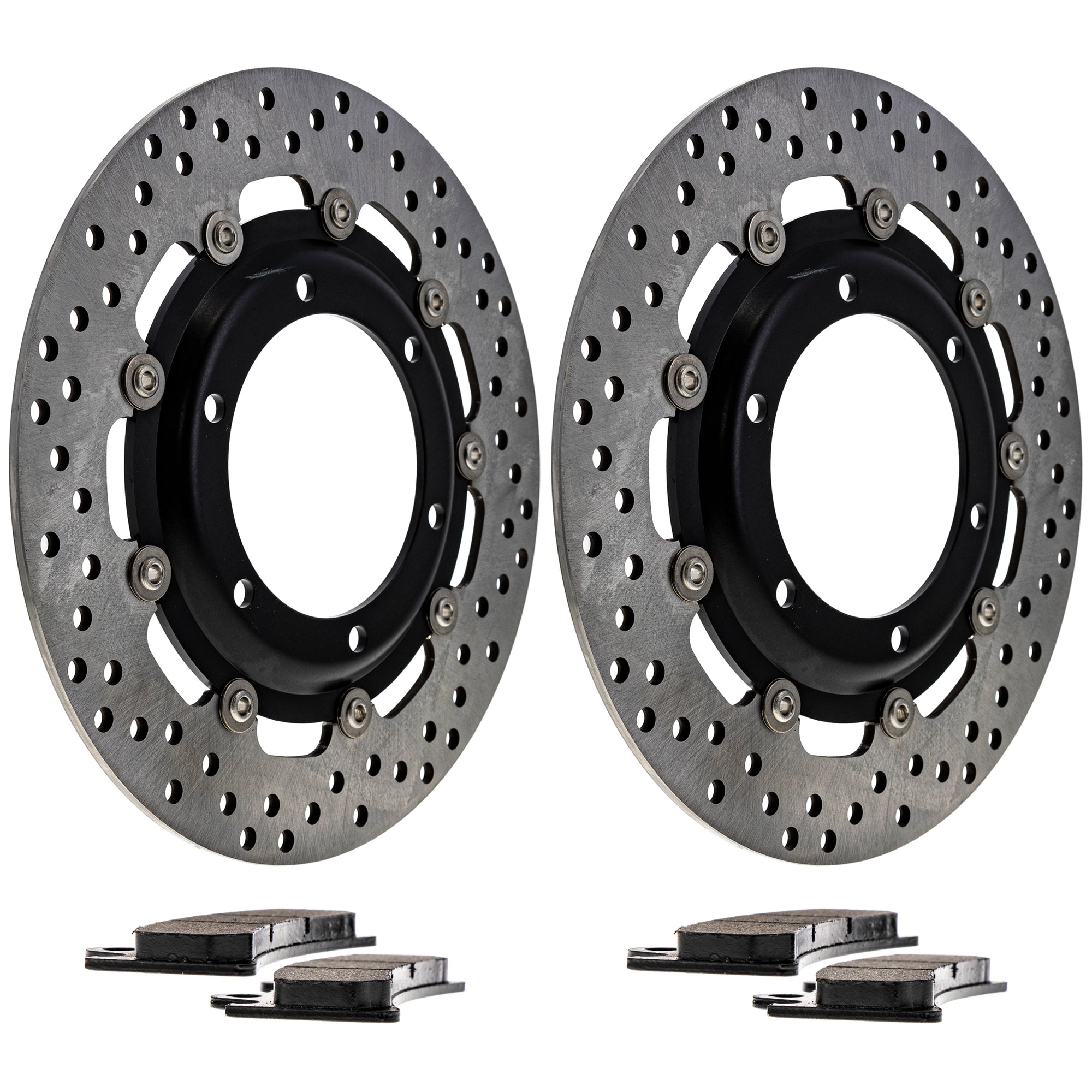 Front Brake Rotors and Pads Kit for zOTHER Yamaha Suzuki Kawasaki BRP Can-Am Ski-Doo NICHE MK1007343