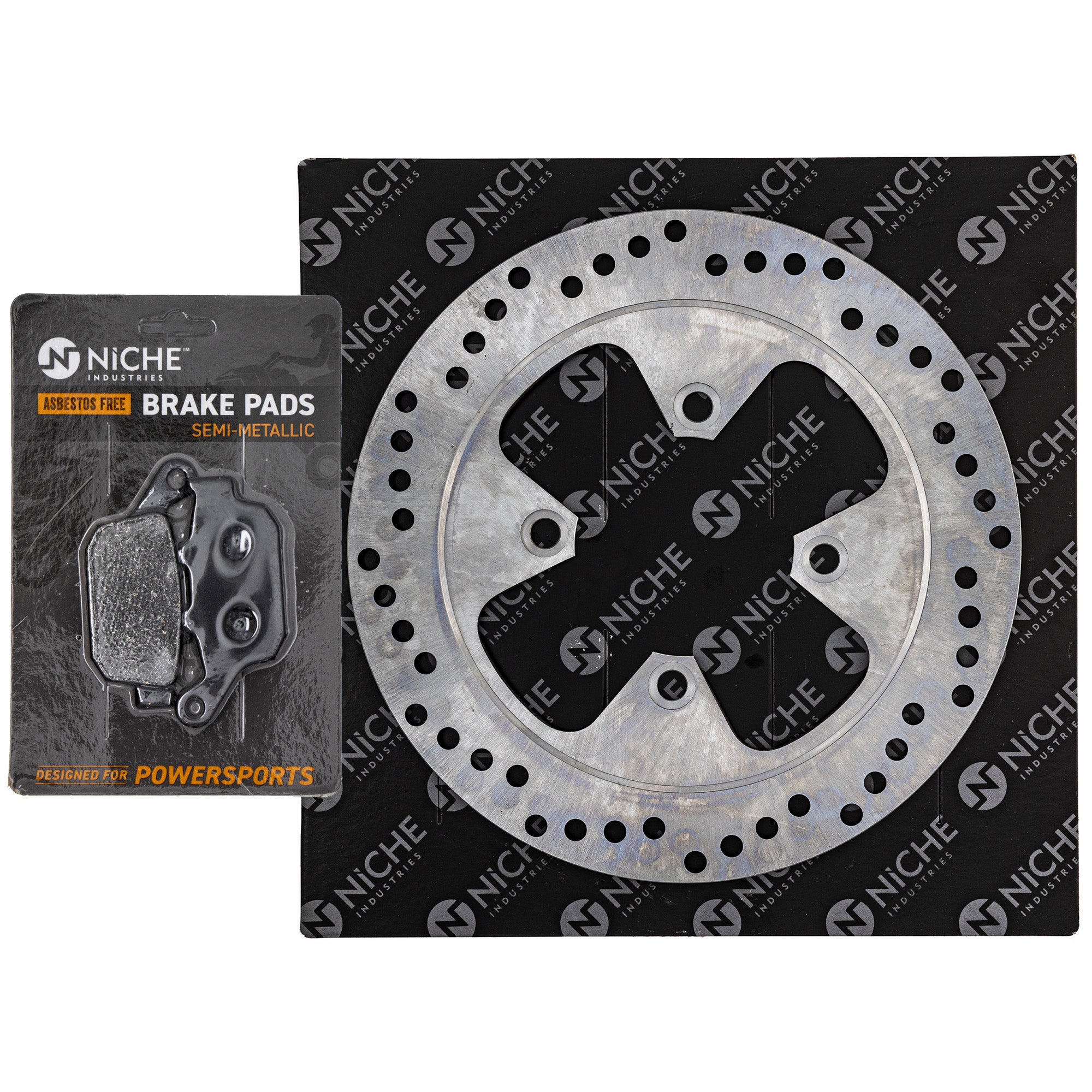 NICHE MK1007348 Single Pad and Rotor Set for zOTHER Kawasaki Hawk