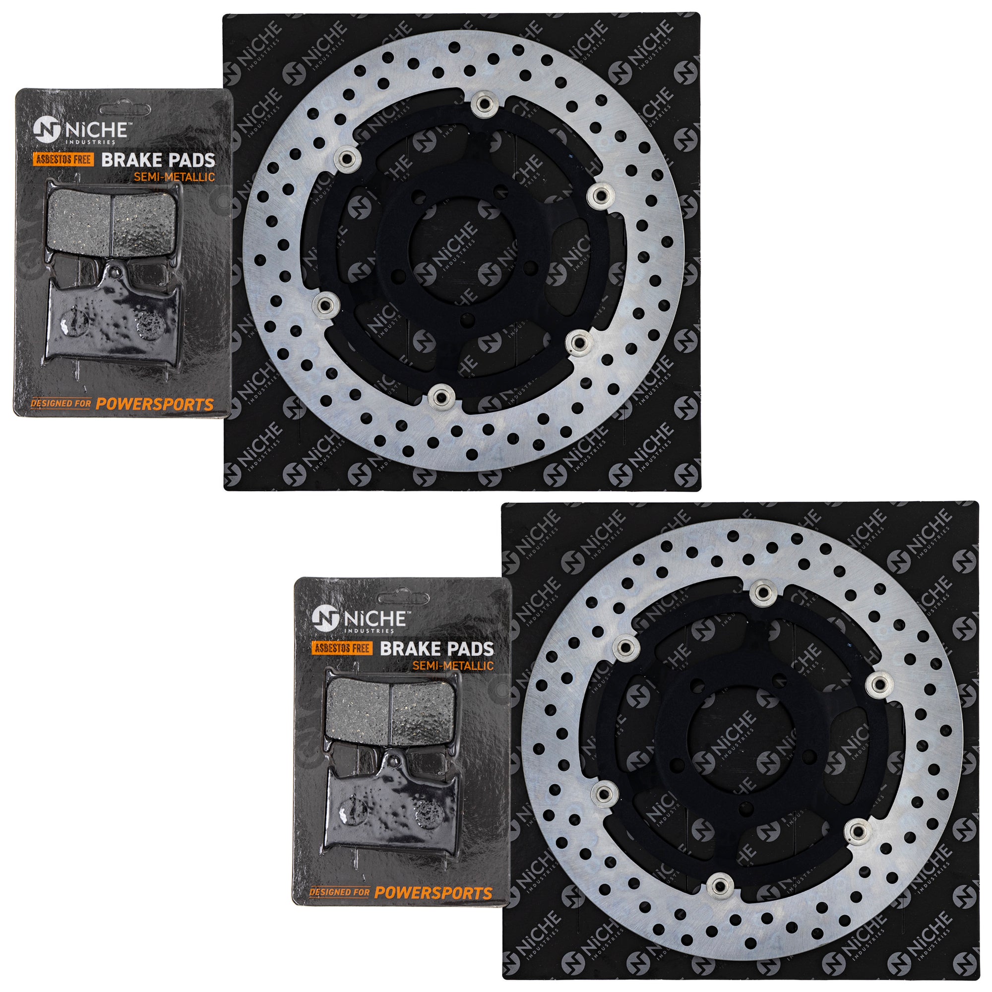 NICHE MK1007380 Brake Pad Set for Polaris GEM Rocket T2020393