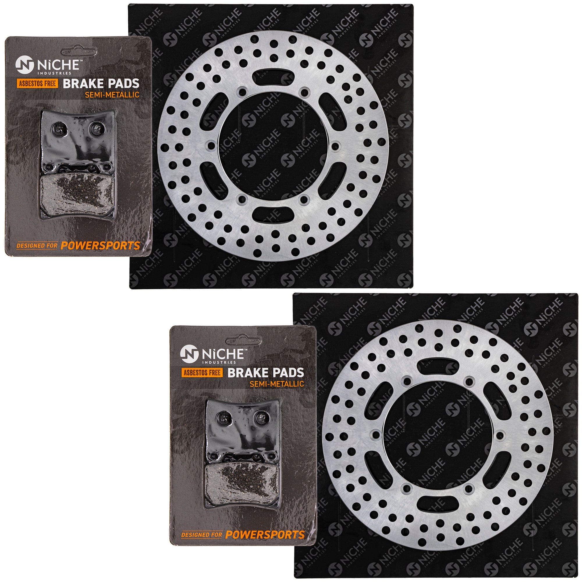 Front Brake Rotors and Pads Kit for zOTHER Suzuki Kawasaki 3XF-W0045-50-00 1FK-W0046-01-00 NICHE MK1007417