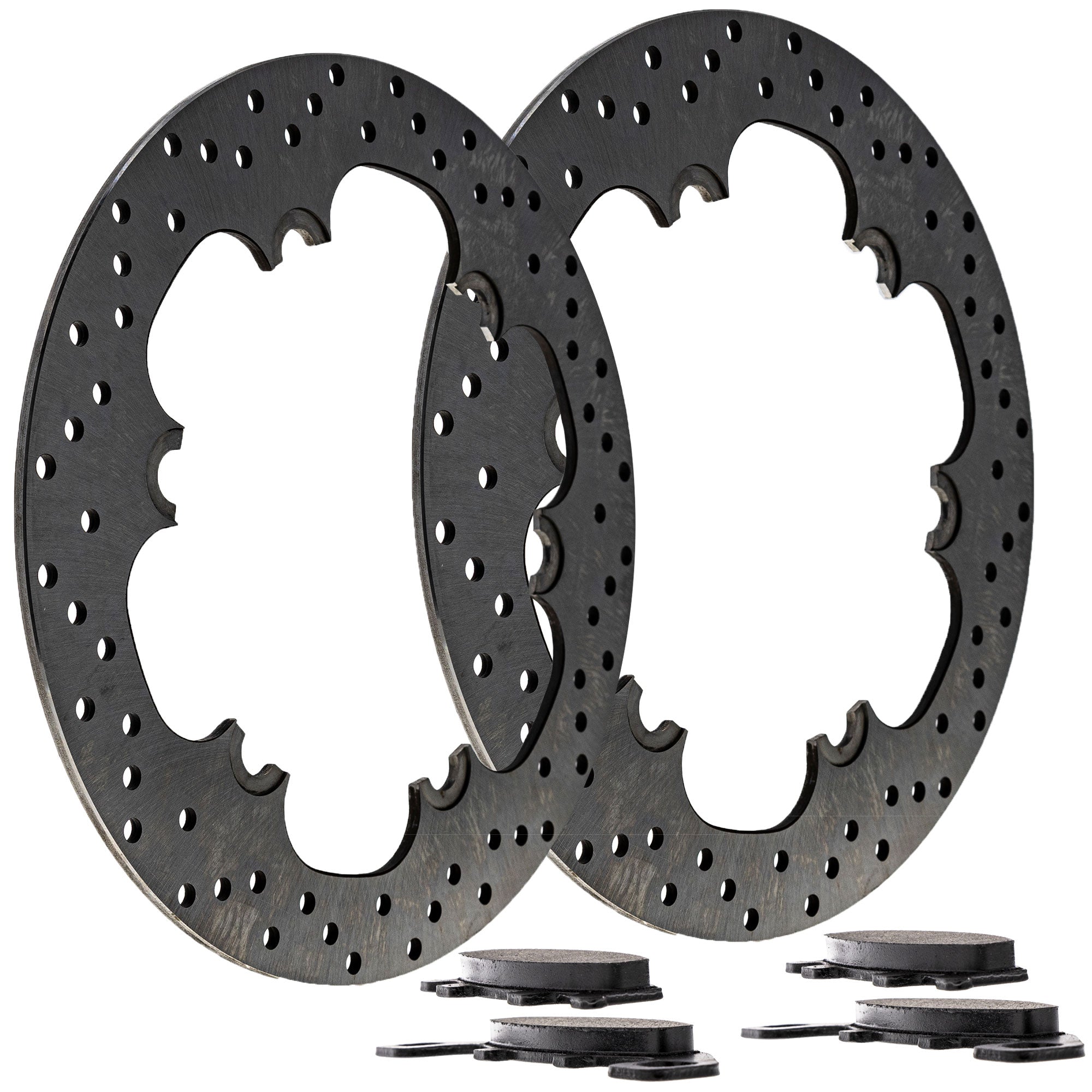 Complete Front or Rear Pad and Rotor Set for zOTHER Yamaha Ninja 43082-1161 43082-1123 NICHE MK1007478