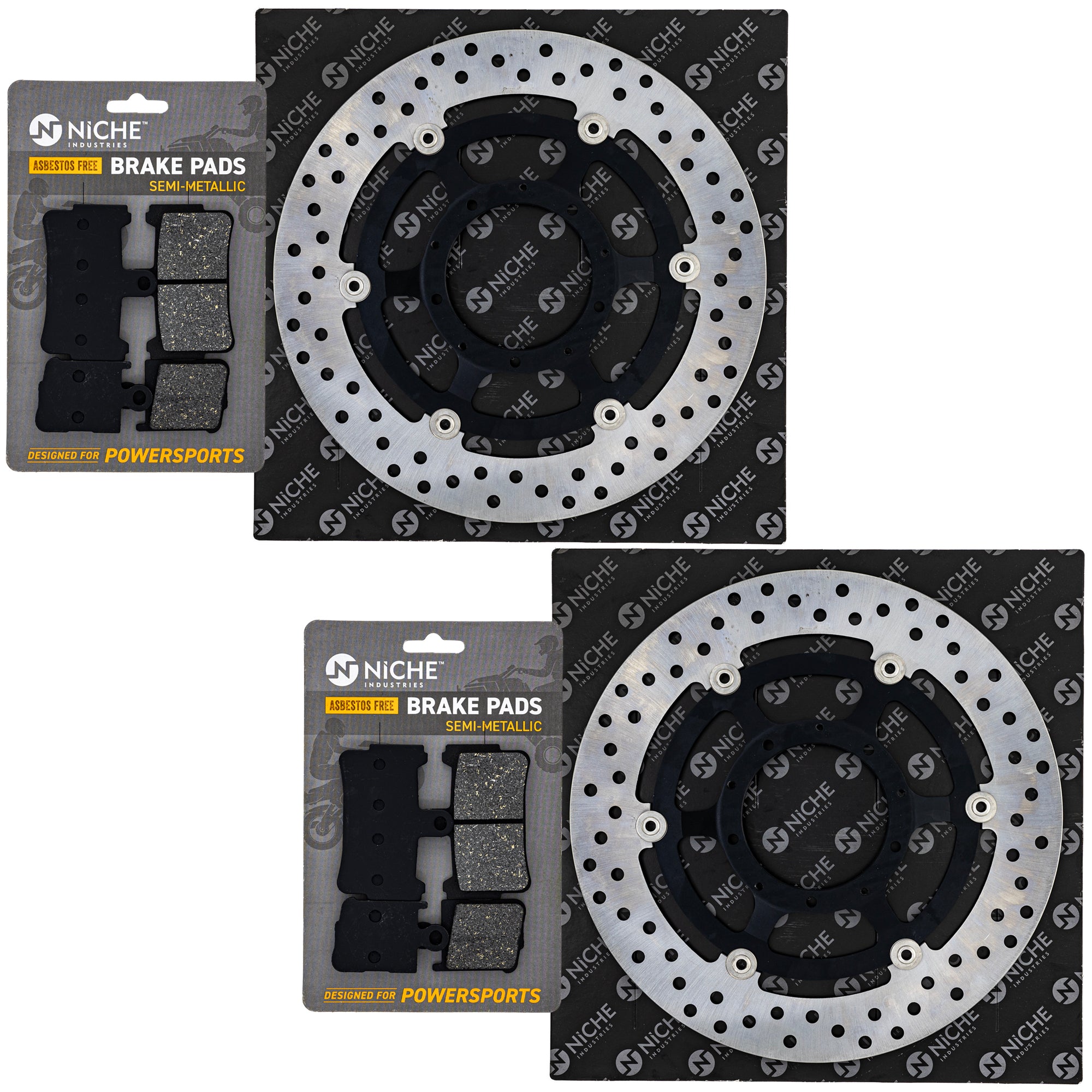 NICHE MK1007500 Brake Pad Set for zOTHER Kawasaki Interceptor