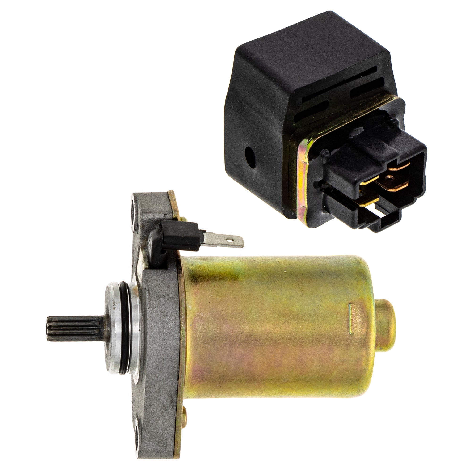 Starter Motor & Solenoid Kit for Polaris Scrambler Predator 0451805 0450532 NICHE MK1007512