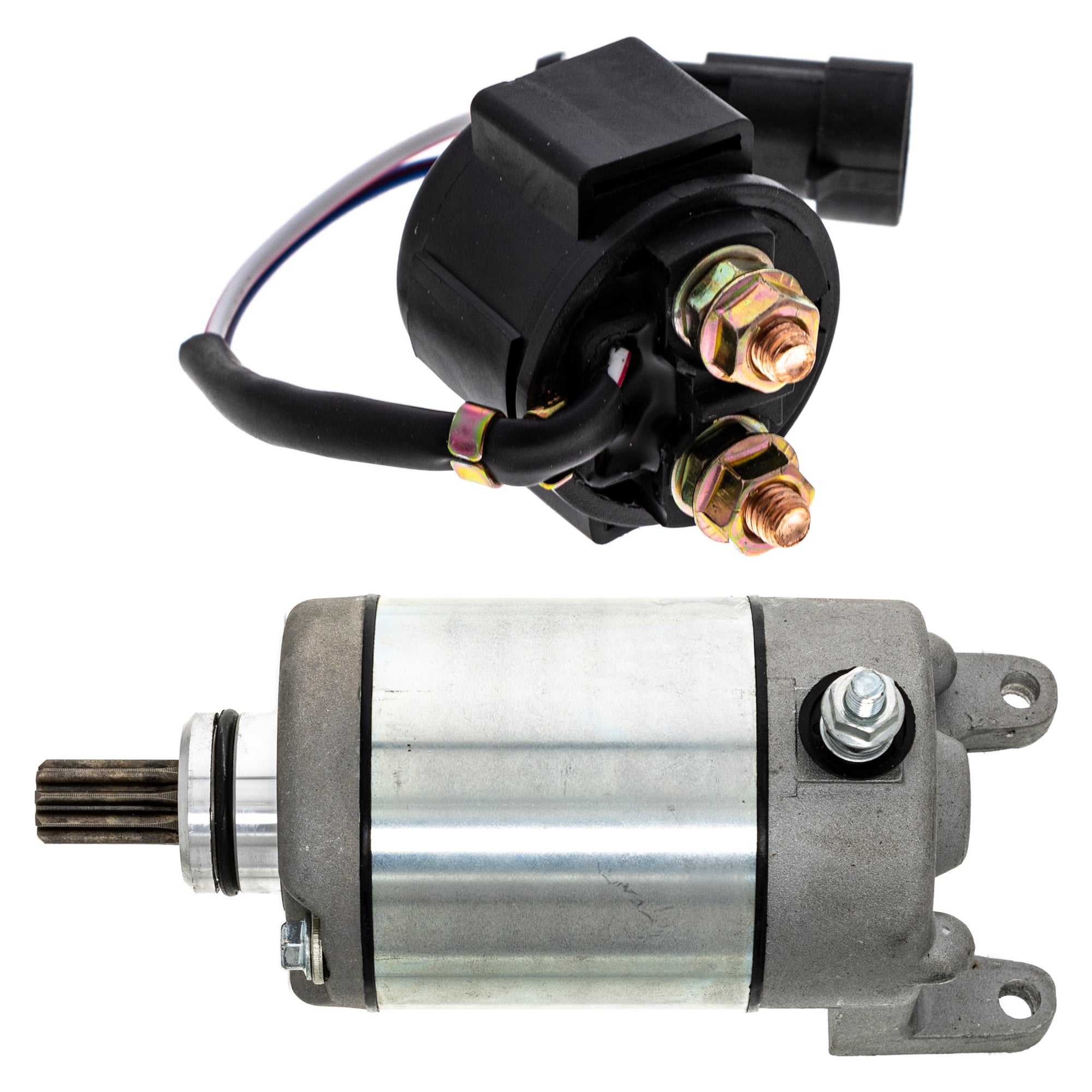 Starter Motor & Solenoid Kit for Polaris Predator Outlaw 3088069 NICHE MK1007514