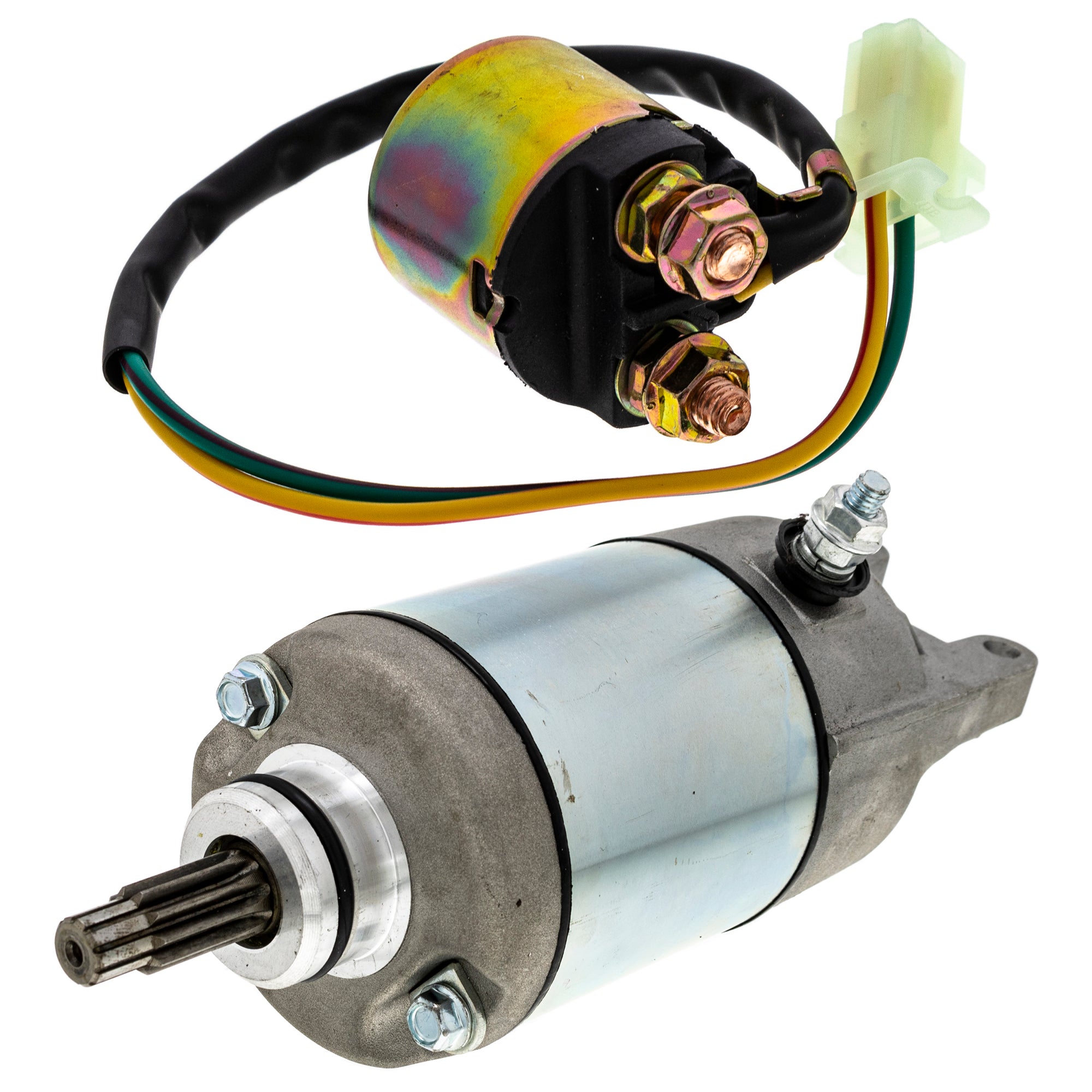 Starter Motor & Solenoid Kit for zOTHER Honda FourTrax 31200-HA6-316 31200-HC4-023 NICHE MK1007520