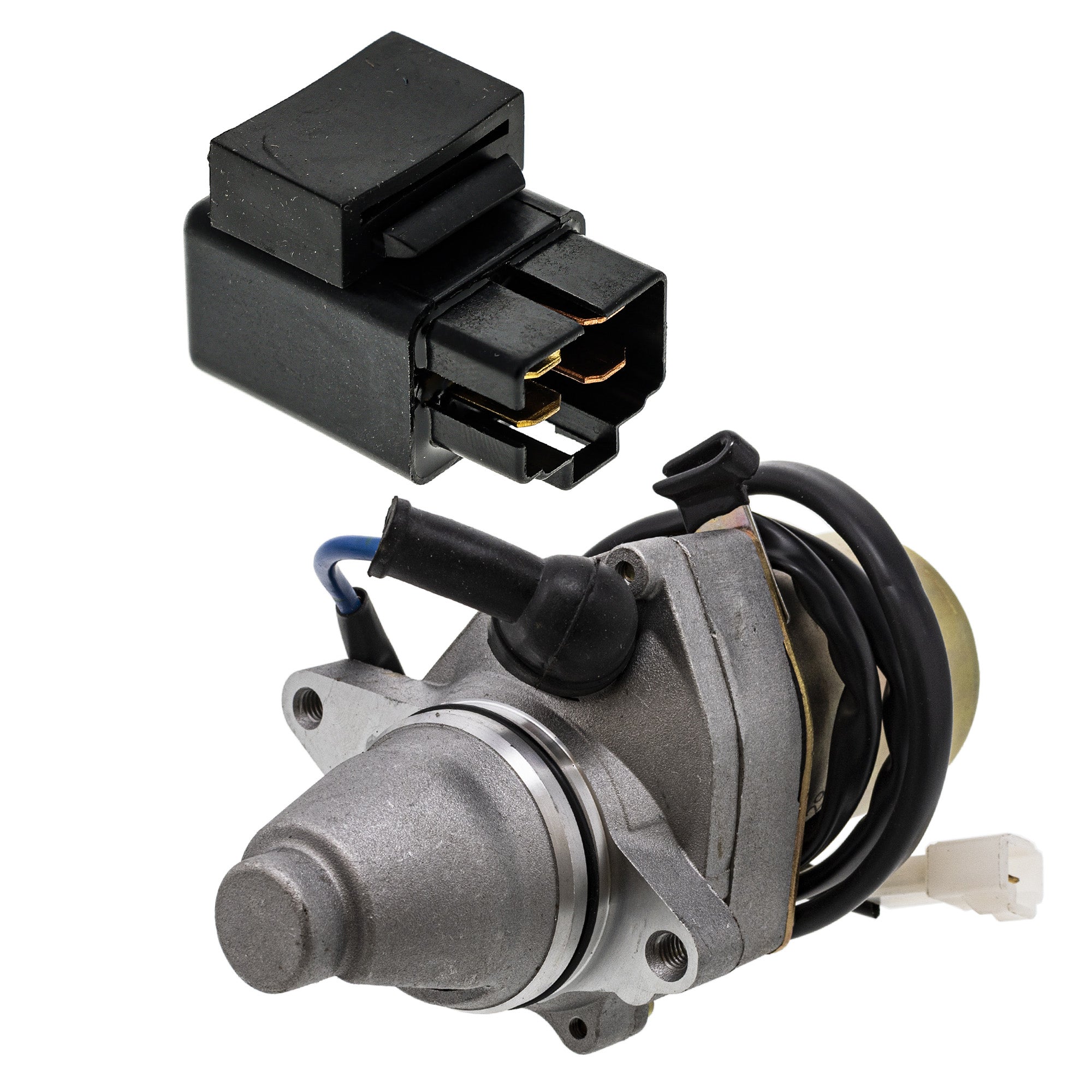 Starter Motor & Solenoid Kit for zOTHER Suzuki Kawasaki Quadsport 21163-S003 31100-40B01 NICHE MK1007545