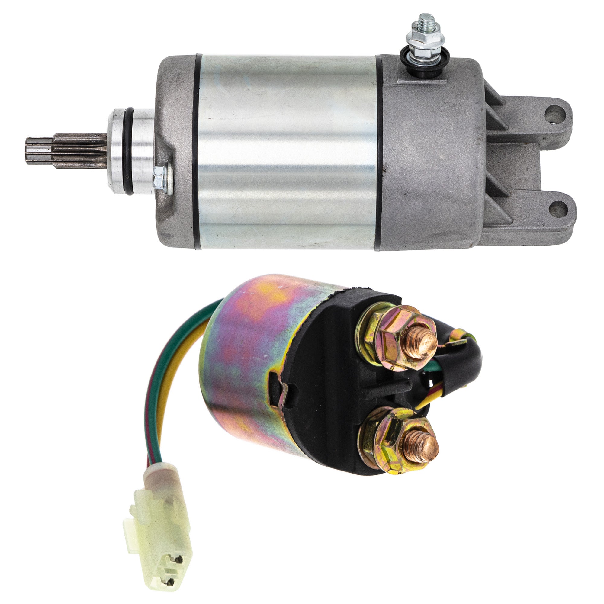 Starter Motor & Solenoid Kit for zOTHER Honda Arctic Cat Textron TRX300 SporTrax NICHE MK1007547