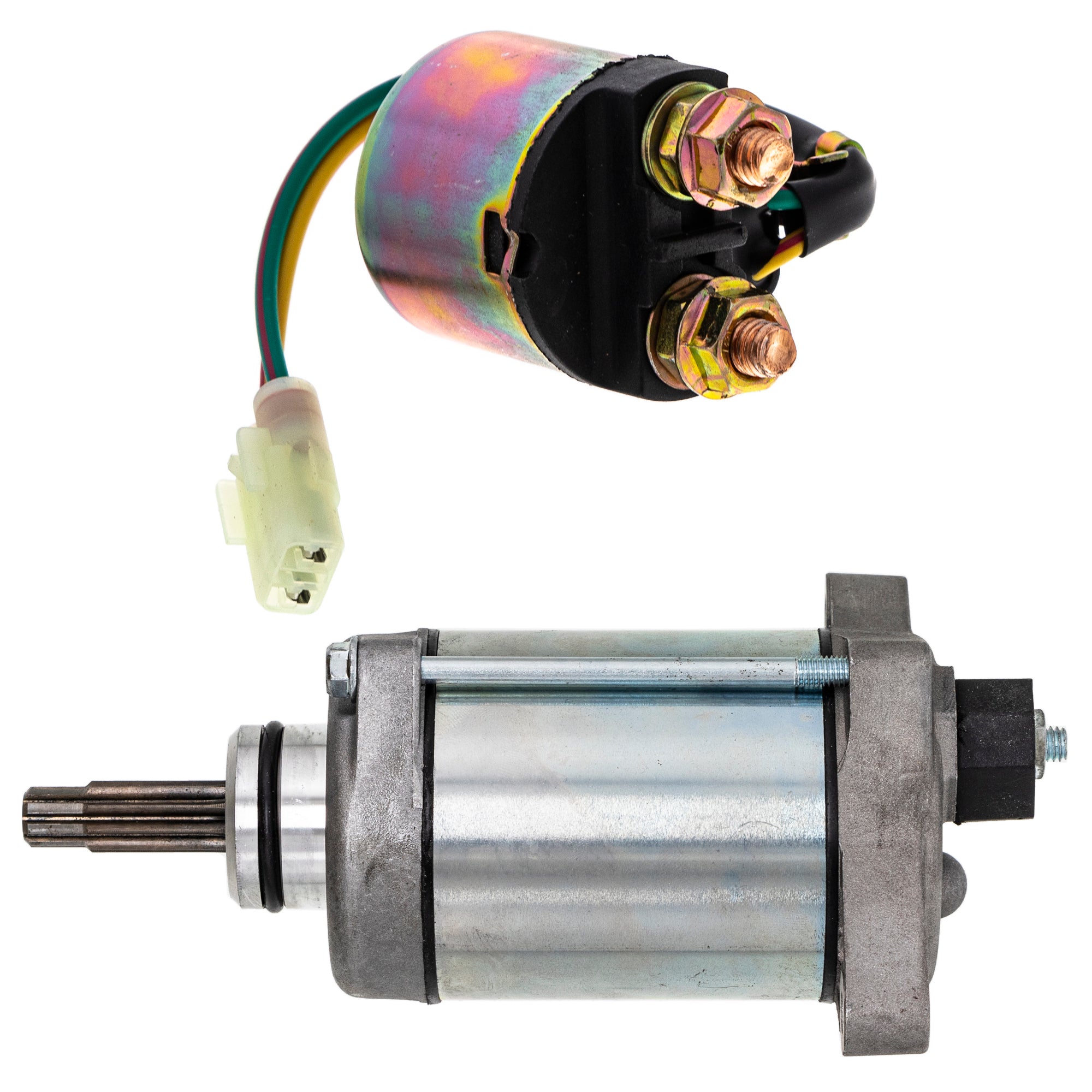 Starter Motor & Solenoid Kit for zOTHER Honda Arctic Cat Textron Pioneer FourTrax NICHE MK1007550