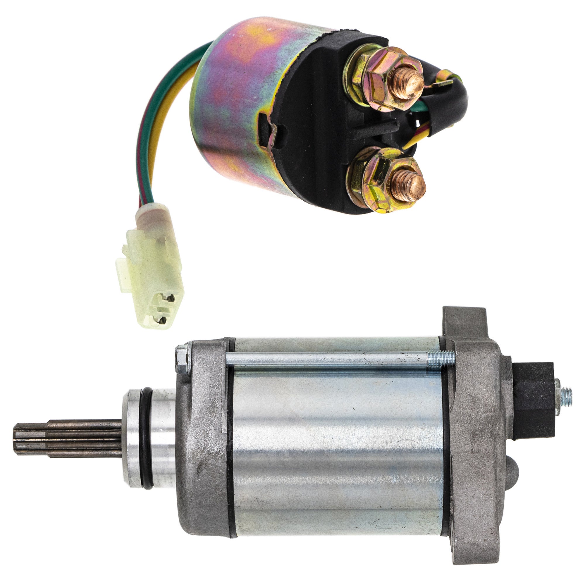 Starter Motor & Solenoid Kit for zOTHER Honda Arctic Cat Textron Pioneer FourTrax NICHE MK1007550