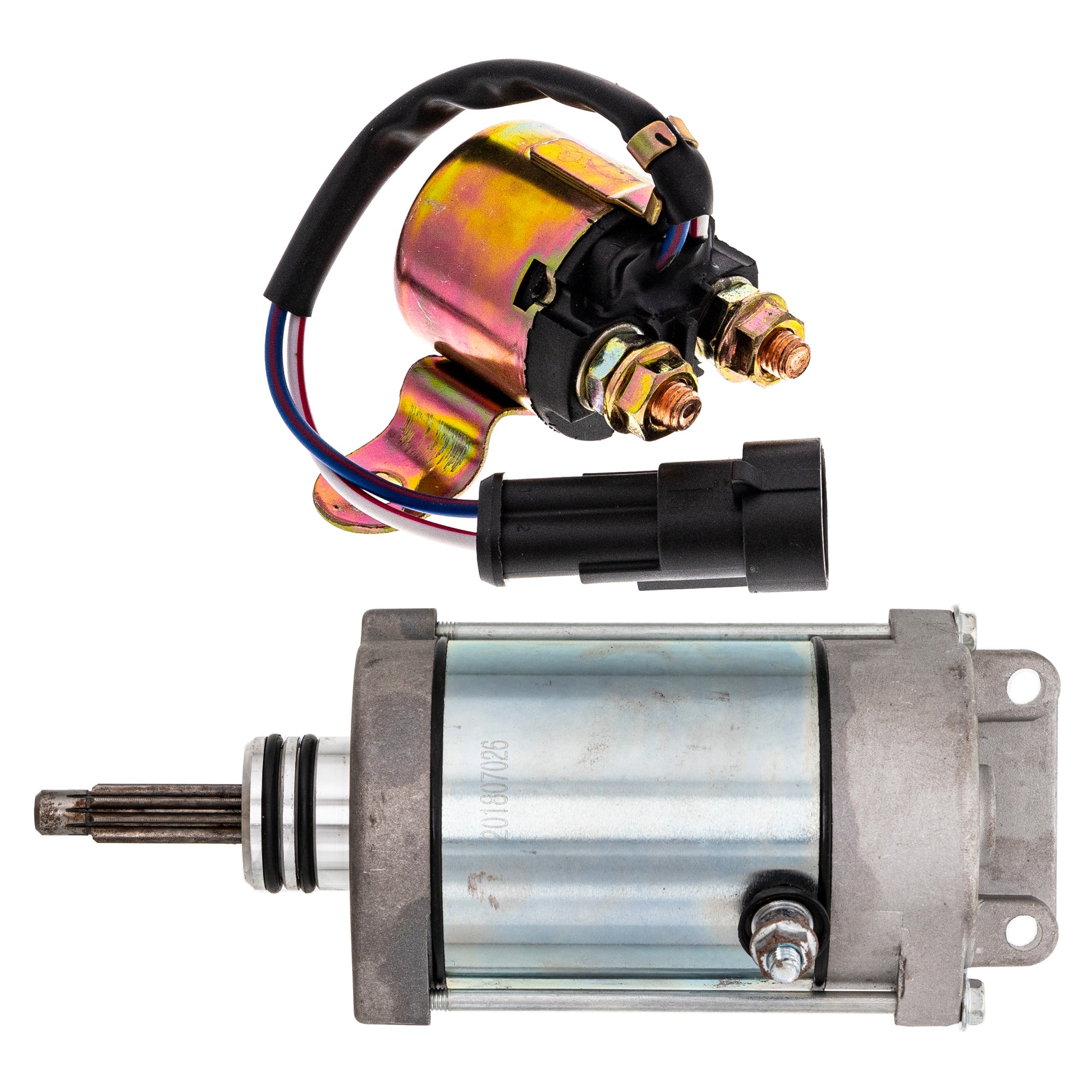 Starter Motor & Solenoid Kit for Polaris GEM RZR Ranger ACE 4014548 4014037 NICHE MK1007553