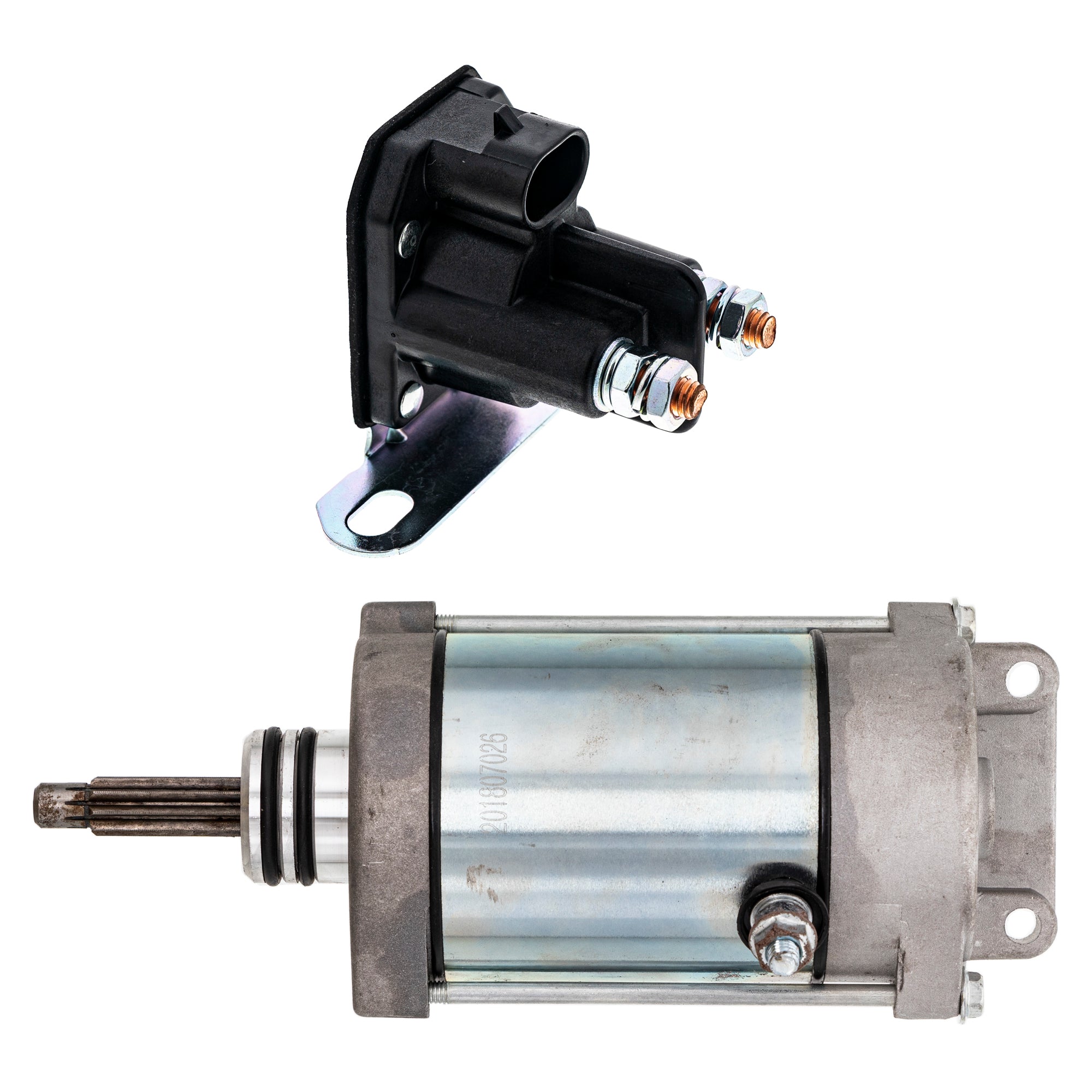 Starter Motor & Solenoid Kit for Polaris RZR 4014548 4014037 NICHE MK1007554