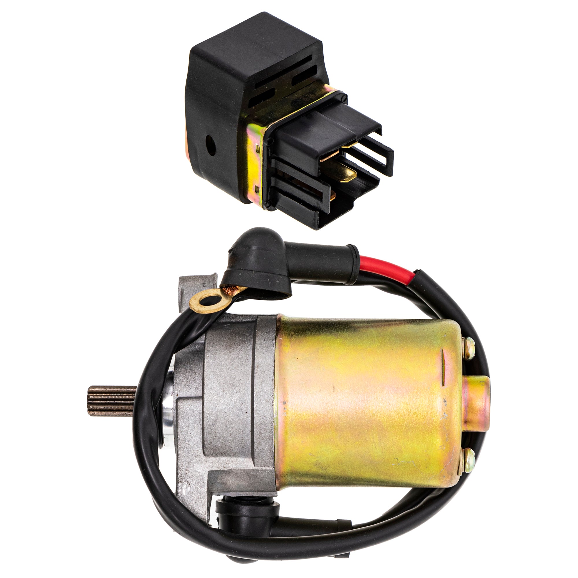 Starter Motor & Solenoid Kit for zOTHER Polaris Predator Outlaw 0454951 0454691 0453848 NICHE MK1007556