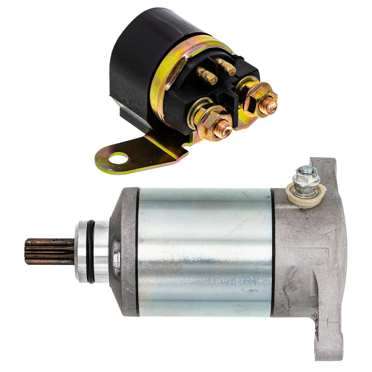 Starter Motor & Solenoid Kit for zOTHER Suzuki Artco Arctic Cat Textron Quadrunner King NICHE MK1007564