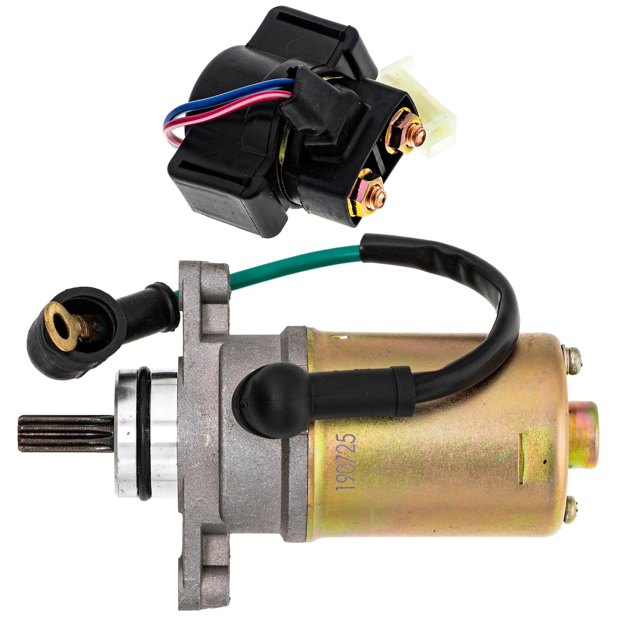 Starter Motor & Solenoid Kit for zOTHER Yamaha Raptor Champ Badger 55X-81800-51-00 NICHE MK1007572