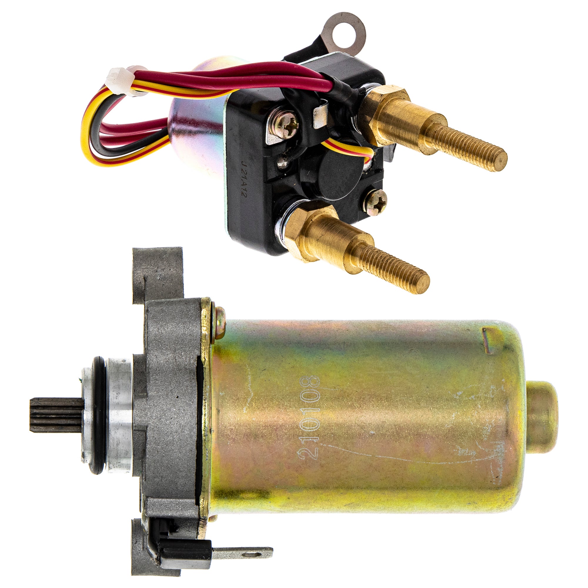 Starter Motor & Solenoid Kit for zOTHER Polaris Kawasaki Jet 21163-3702 4010675 3240110 NICHE MK1007583