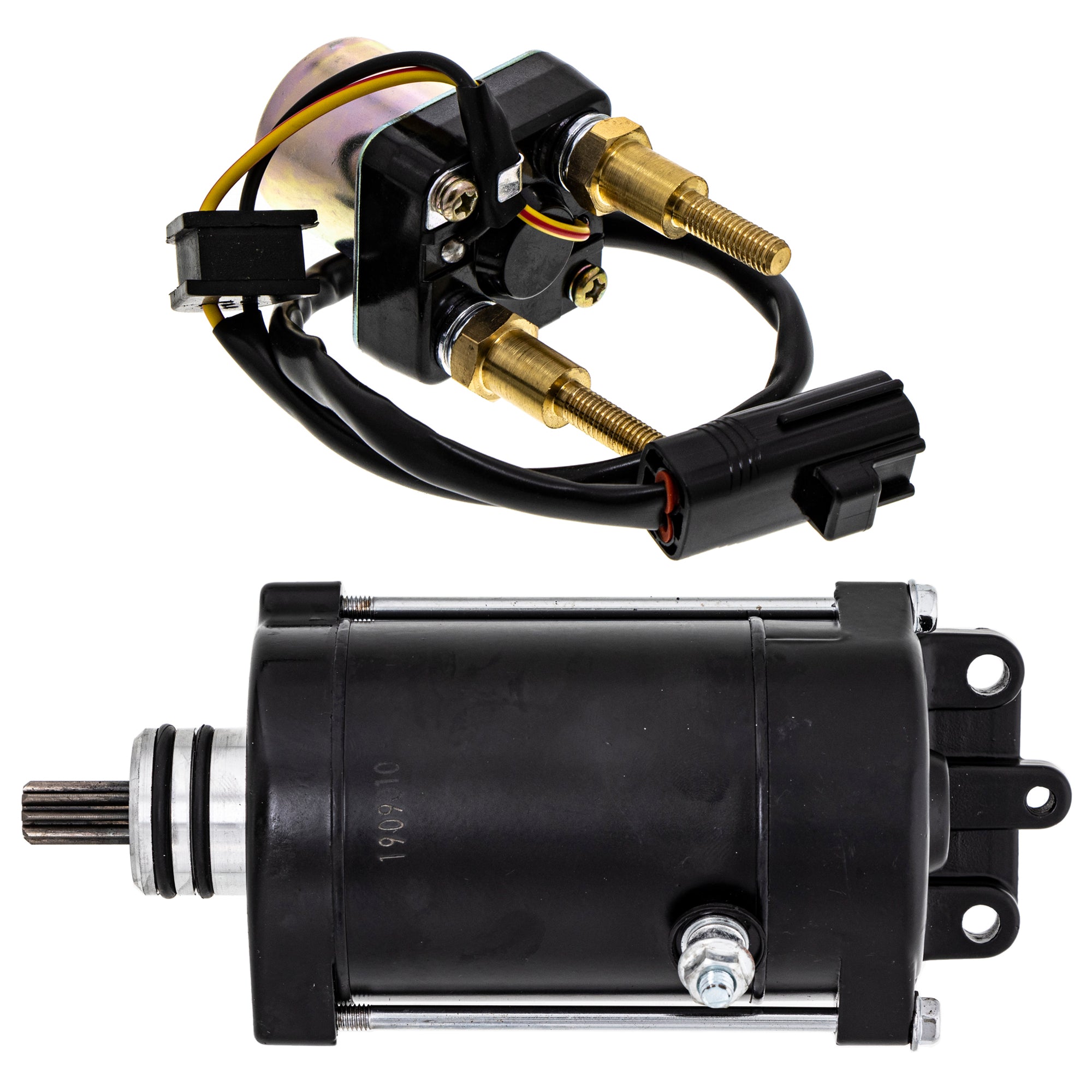 Starter Motor & Solenoid Kit for zOTHER Polaris Kawasaki Jet 21163-3702 4010675 3240110 NICHE MK1007584