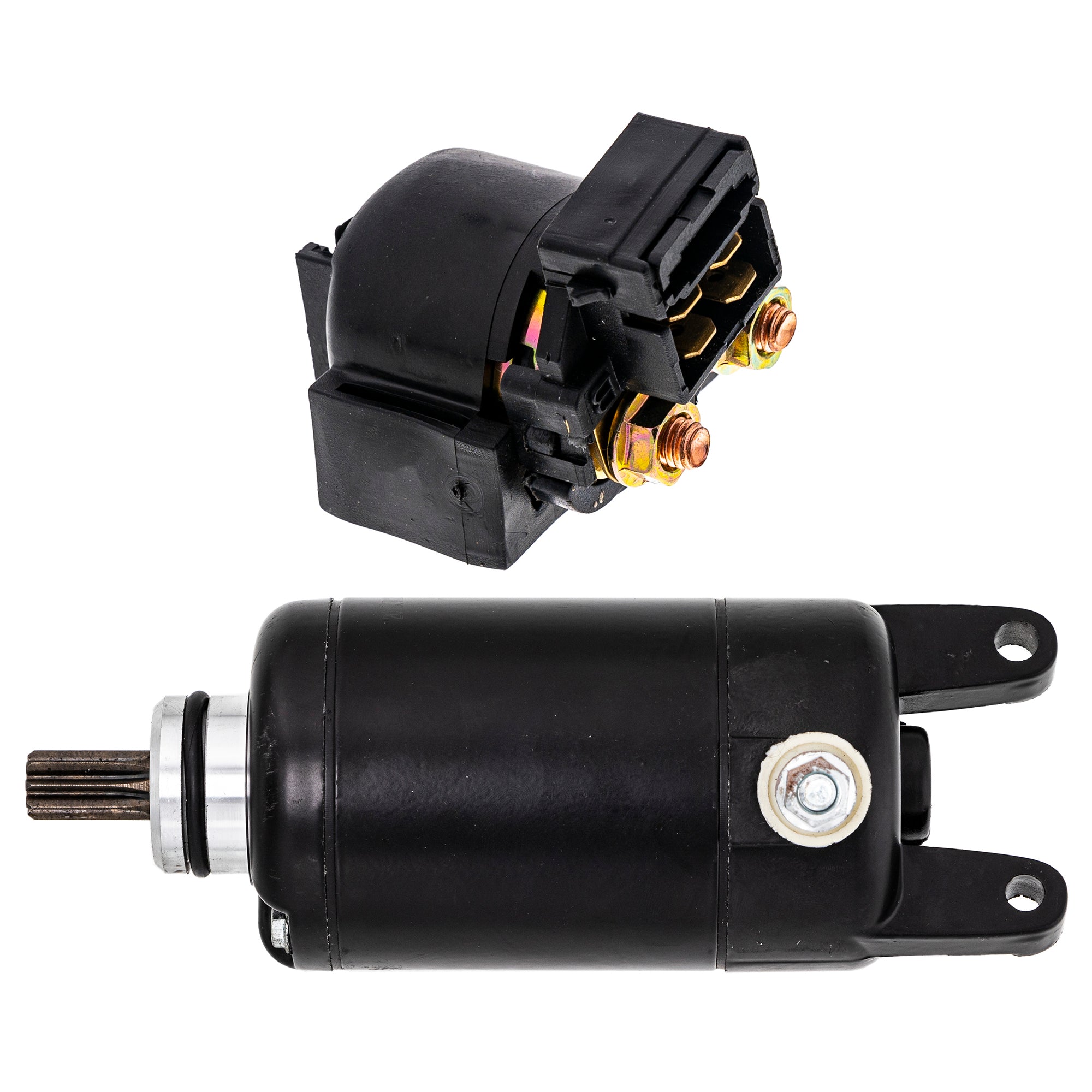 Starter Motor & Solenoid Kit for zOTHER Kawasaki Ninja Eliminator 21163-1317 NICHE MK1007602