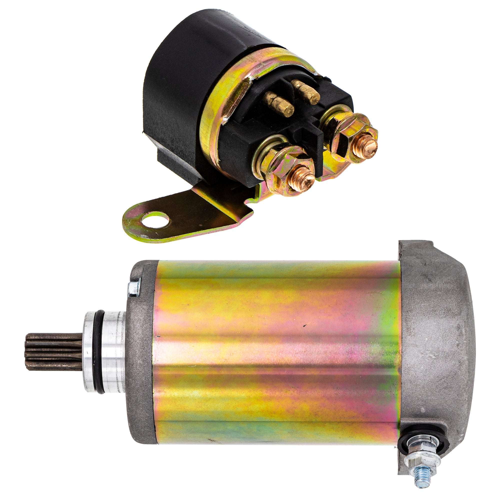 Starter Motor & Solenoid Kit for zOTHER Suzuki Arctic Cat Textron Quadrunner NICHE MK1007623