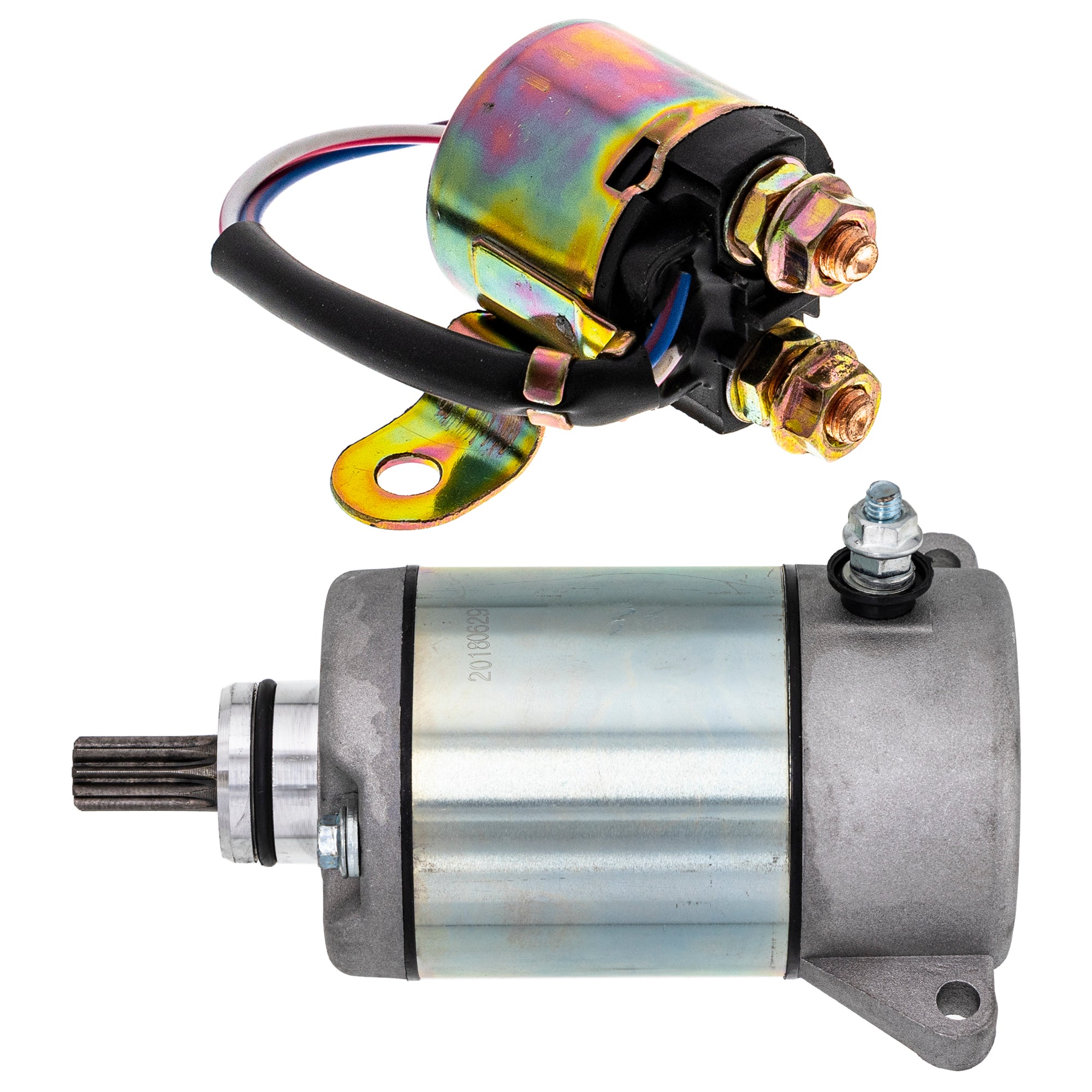 Starter Motor & Solenoid Kit for Polaris Sportsman Hawkeye 3089879 NICHE MK1007633