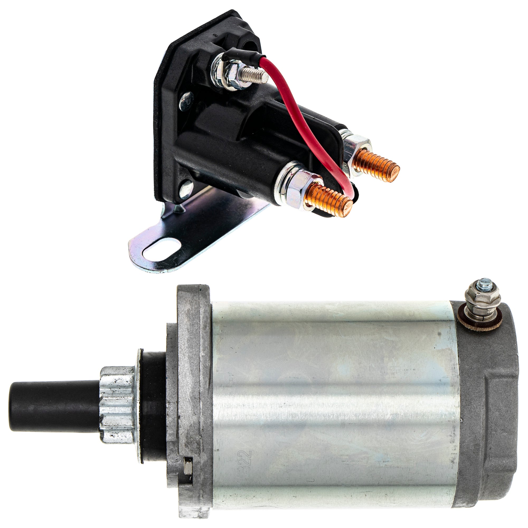 Starter Motor & Solenoid Kit for zOTHER Polaris XLT XC WideTrak Ultra NICHE MK1007638