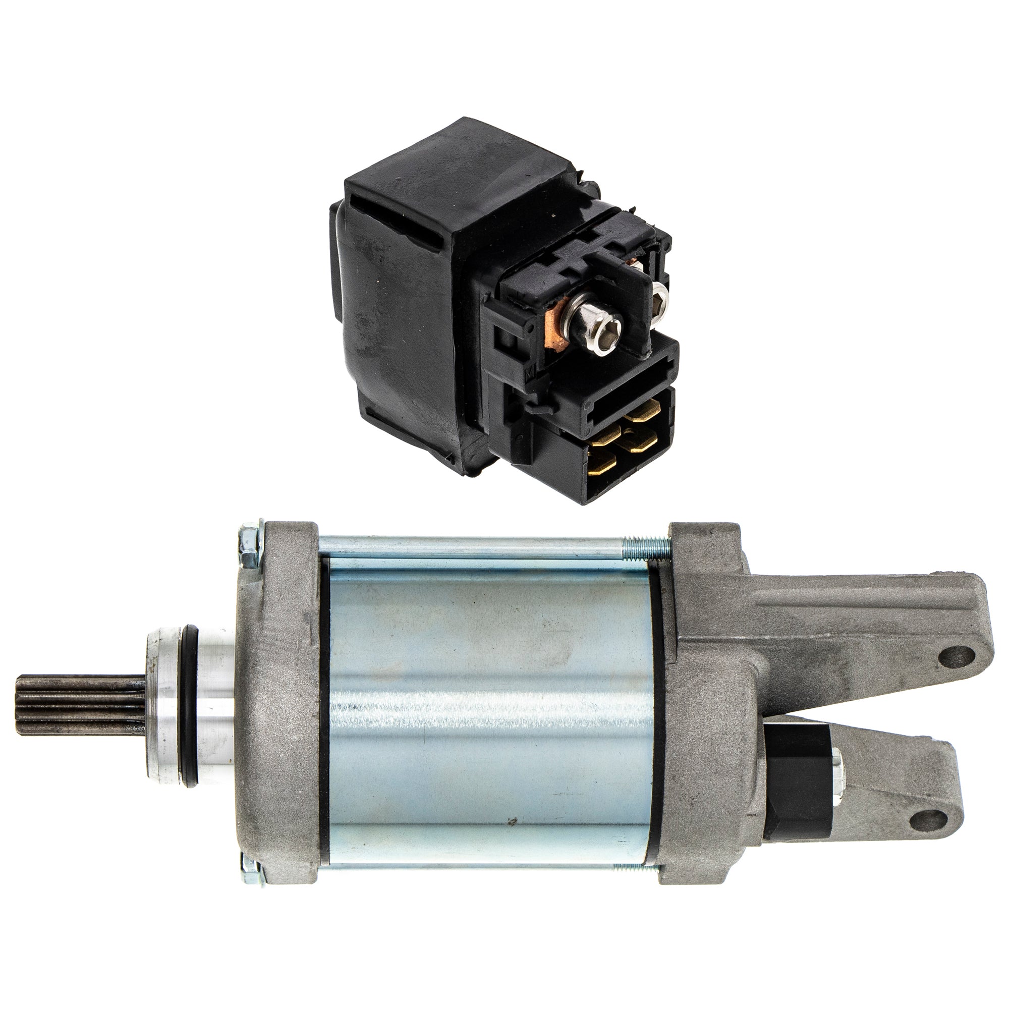 Starter Motor & Solenoid Kit for zOTHER Prairie KFX700 Brute NICHE MK1007658