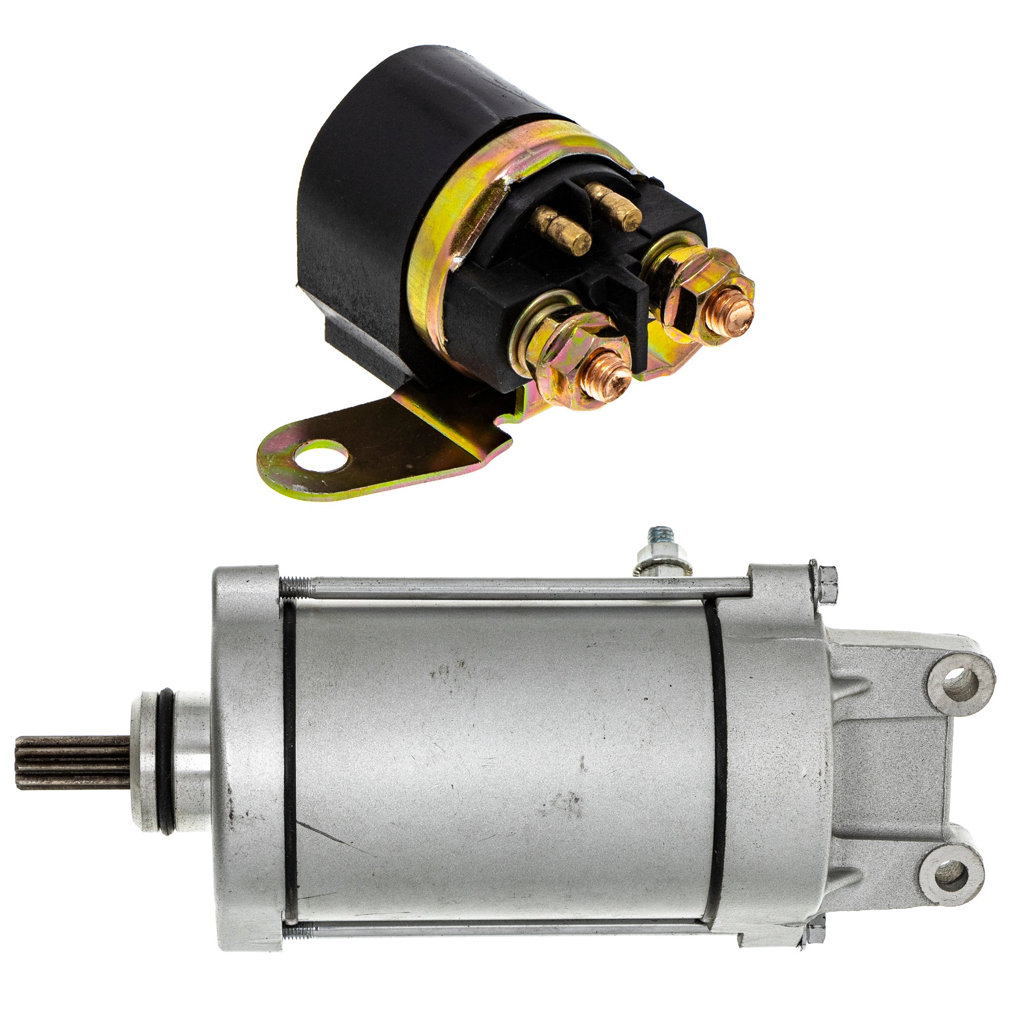 Starter Motor & Solenoid Kit for zOTHER Arctic Cat Textron VTX1800T VTX1800S VTX1800R NICHE MK1007698