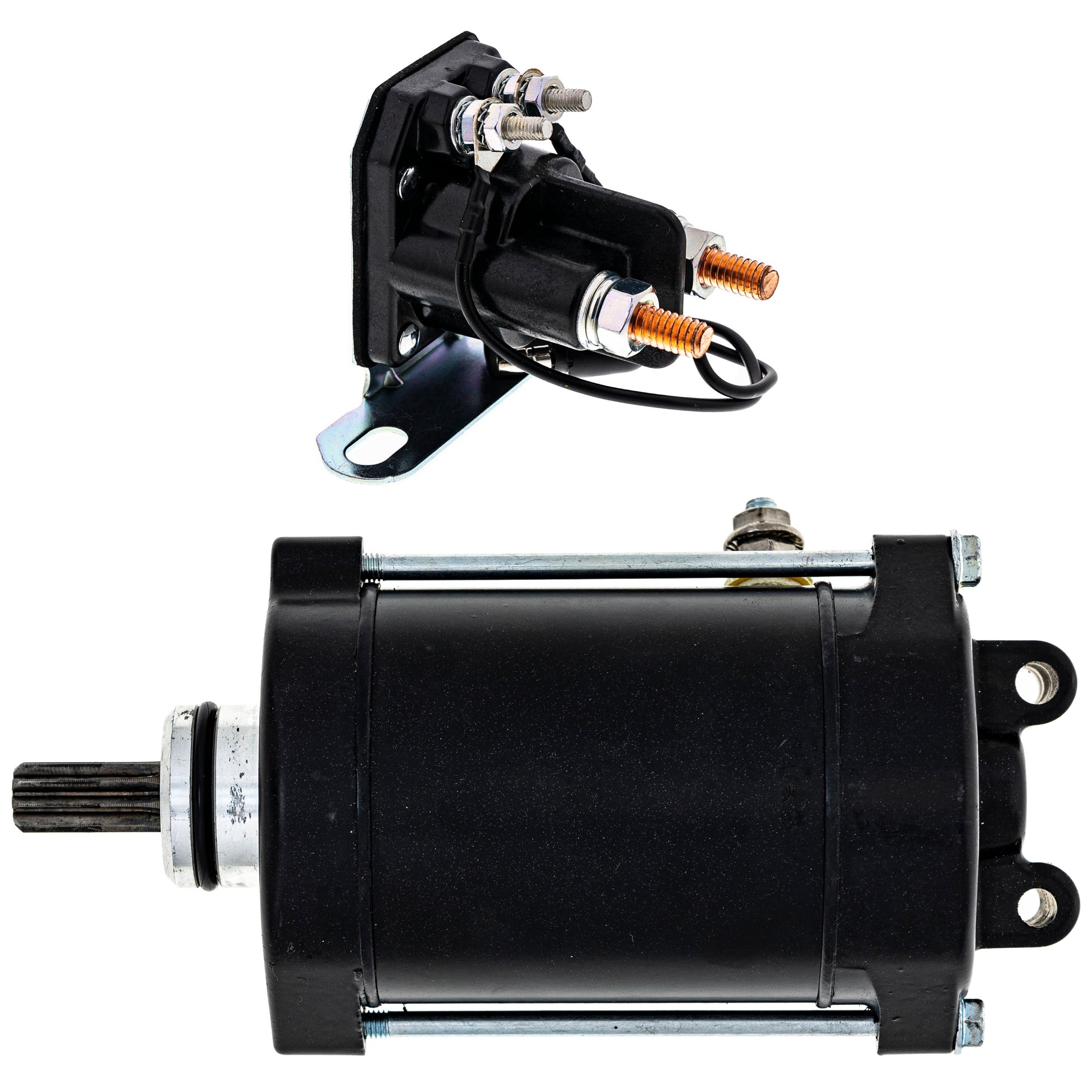 Starter Motor & Solenoid Kit for zOTHER Polaris WideTrak Switchback IQ Dragon NICHE MK1007704