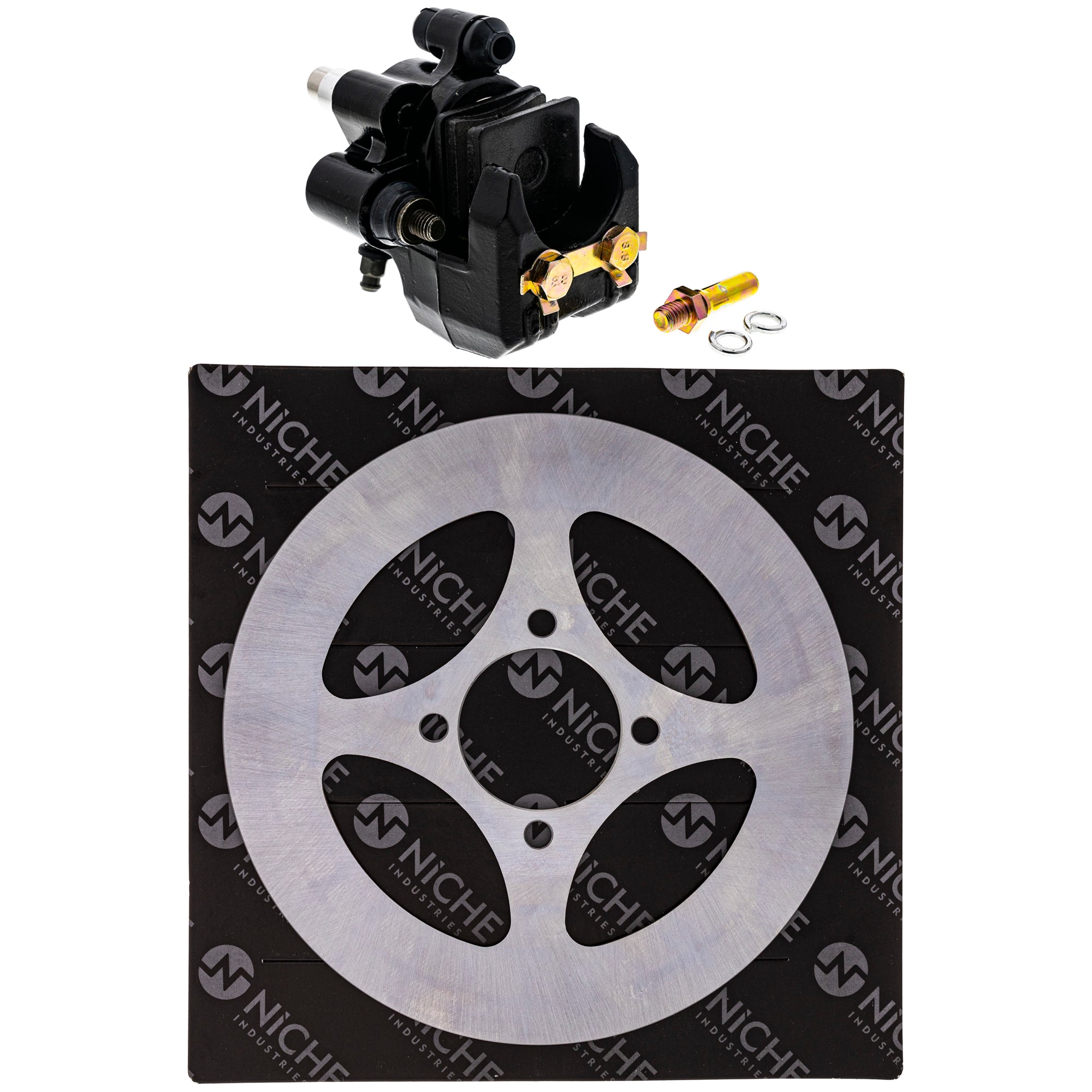 Single Caliper, Rotor, Pad Set for zOTHER Yamaha Suzuki Kawasaki Honda Arctic Cat Textron NICHE MK1007844