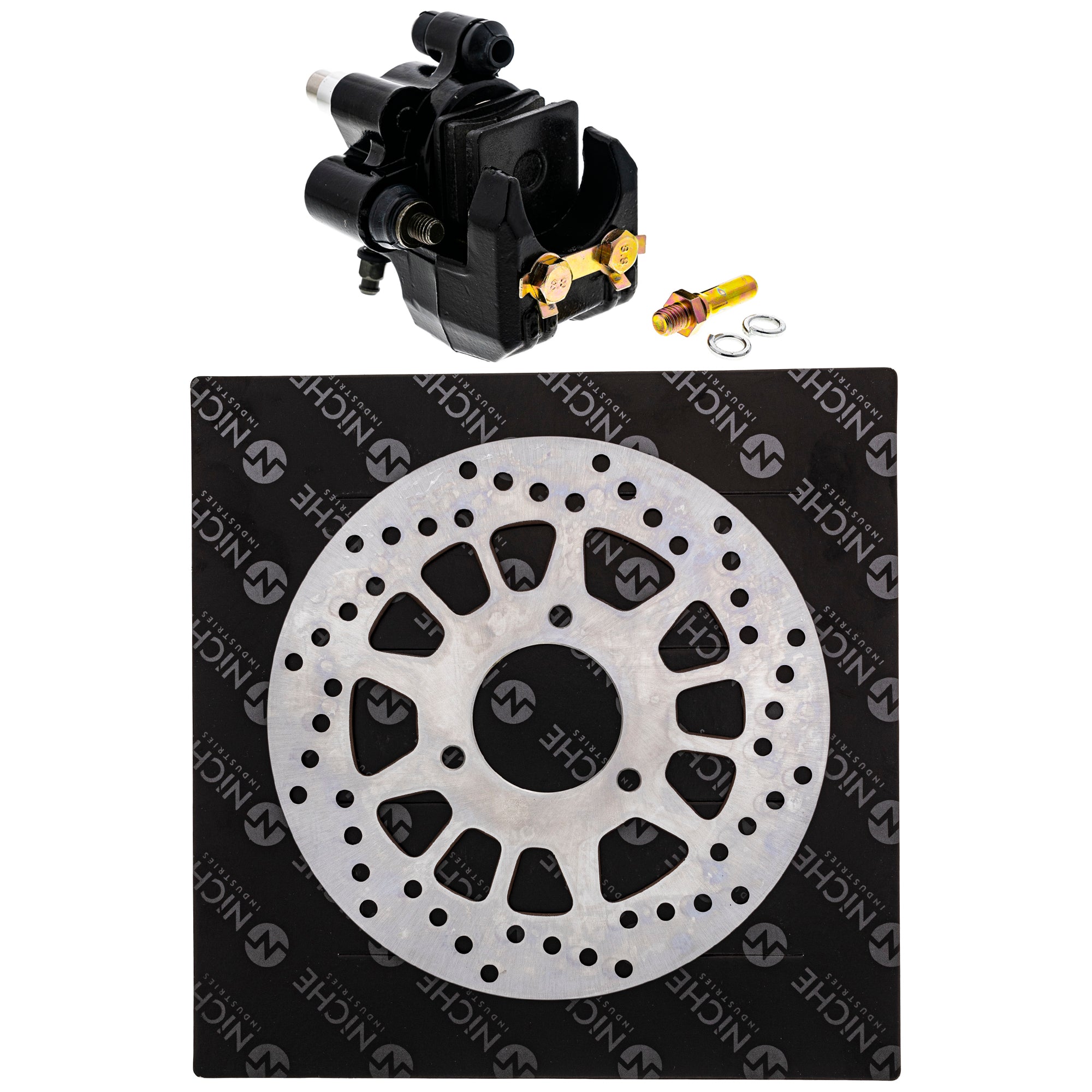 Single Caliper, Rotor, Pad Set for zOTHER Yamaha Suzuki Kawasaki Honda Arctic Cat Textron NICHE MK1007846