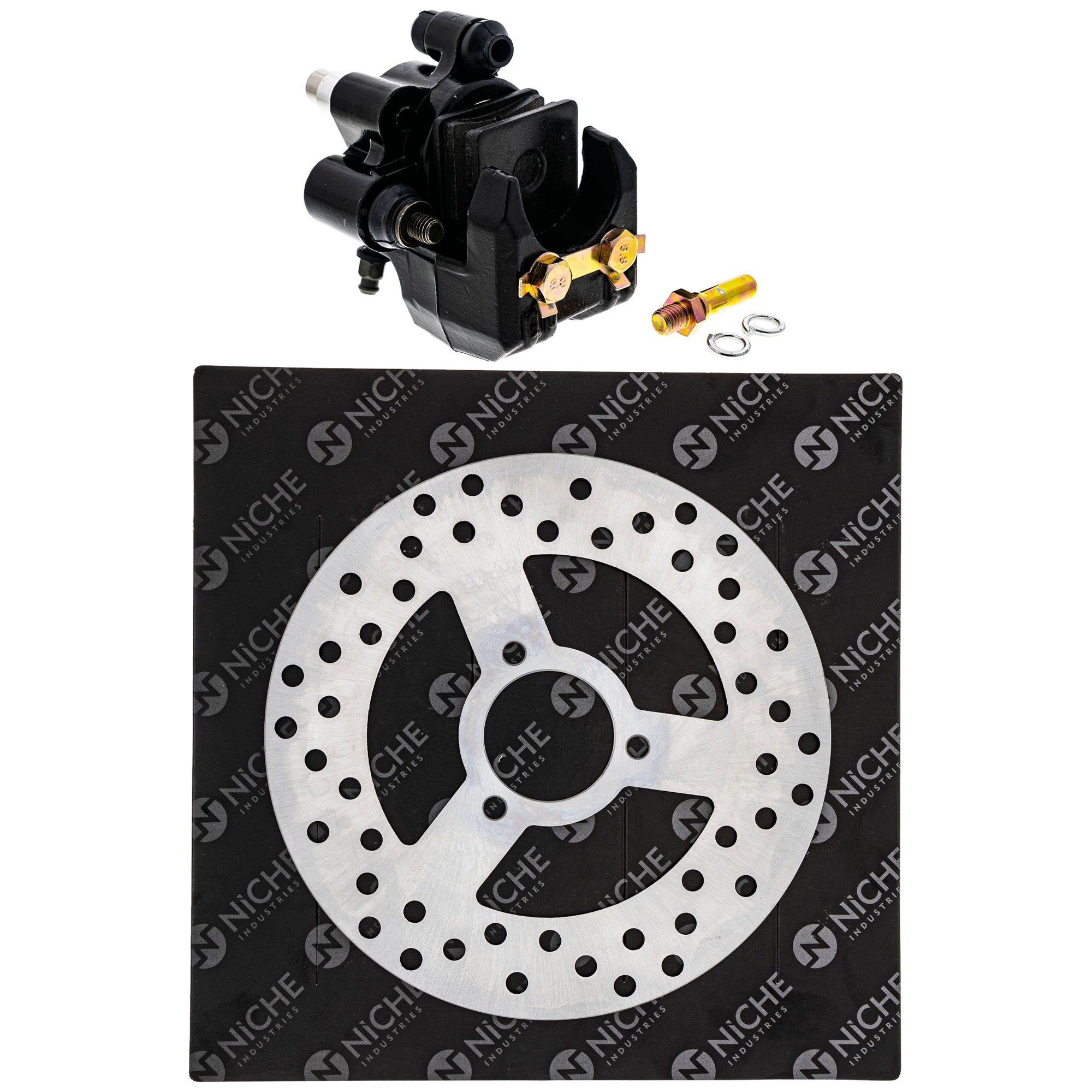 Single Caliper, Rotor, Pad Set for zOTHER Yamaha Suzuki Kawasaki Honda Arctic Cat Textron NICHE MK1007847