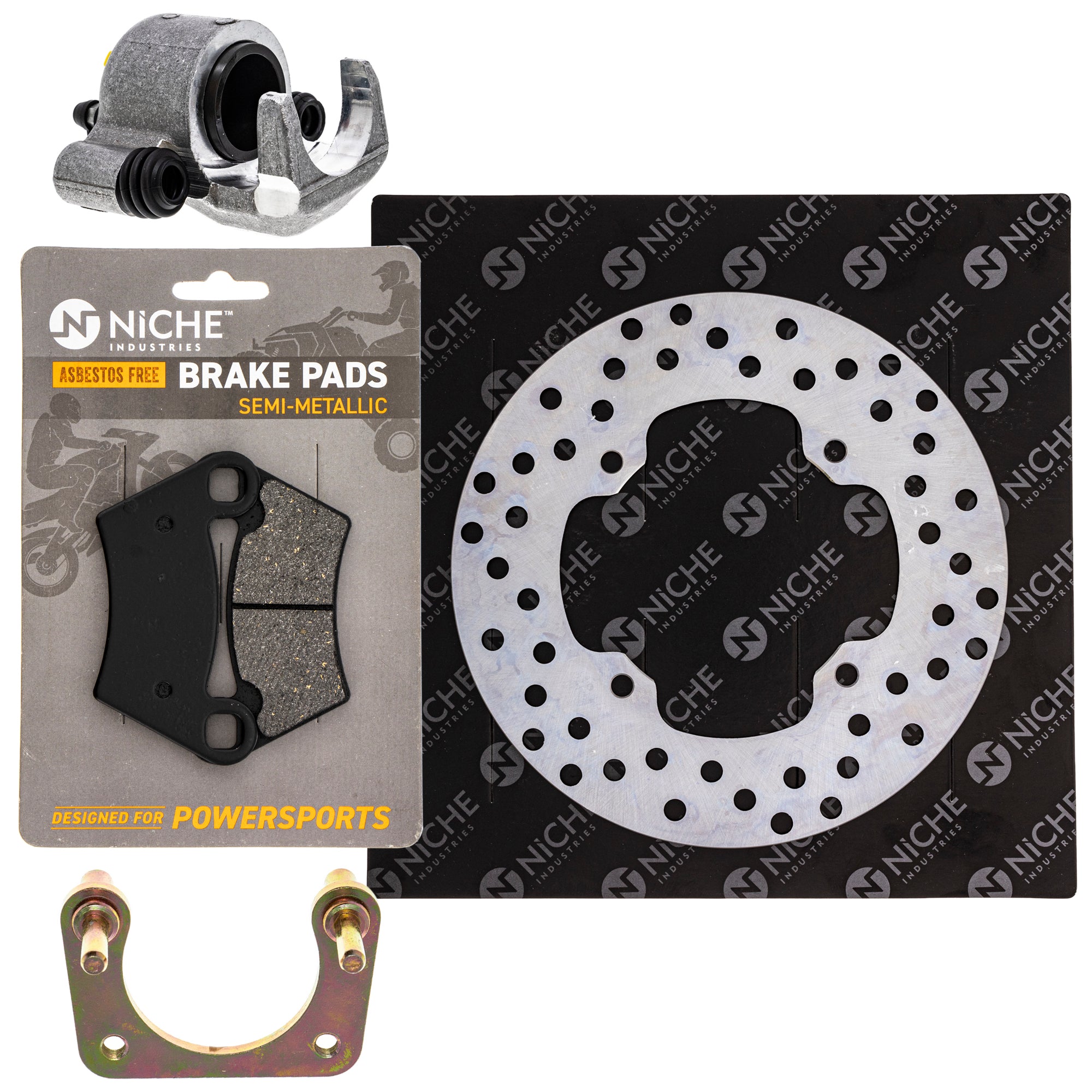 Single Caliper, Rotor, Pad Set for zOTHER Polaris GEM Ranger NICHE MK1007860