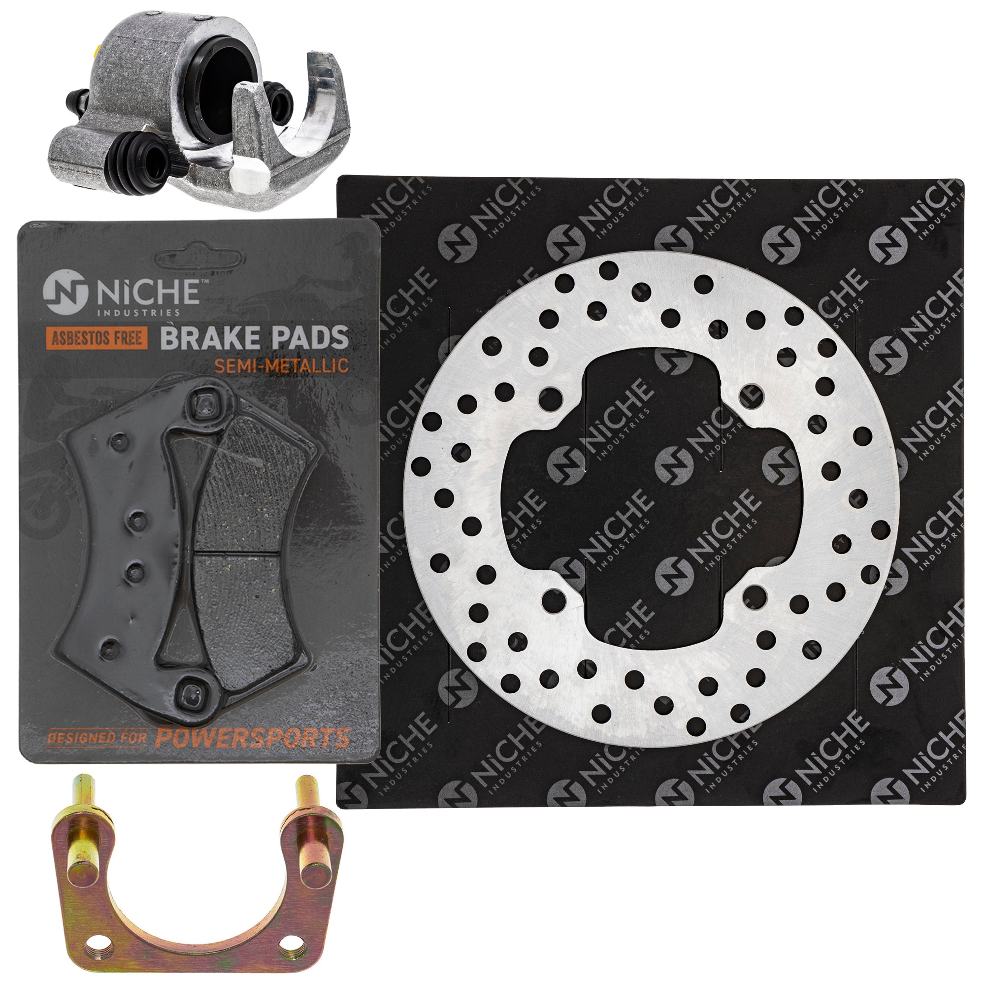 Single Caliper, Rotor, Pad Set for zOTHER Polaris GEM Ranger Brutus ACE NICHE MK1007863