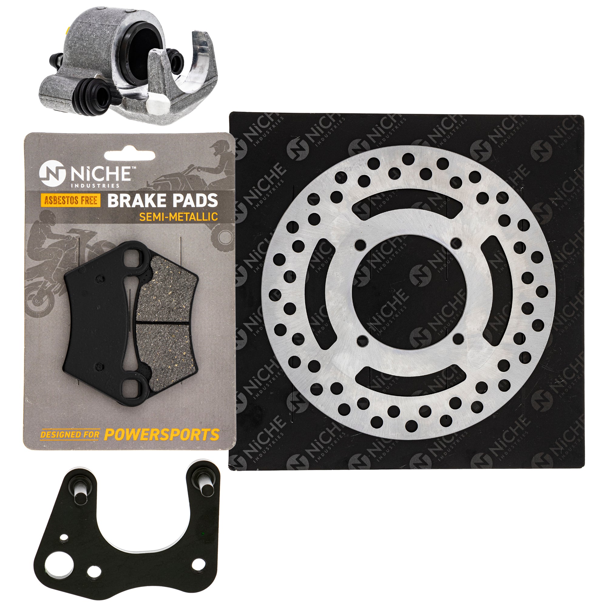 Single Caliper, Rotor, Pad Set for zOTHER Polaris GEM Ranger ACE NICHE MK1007867
