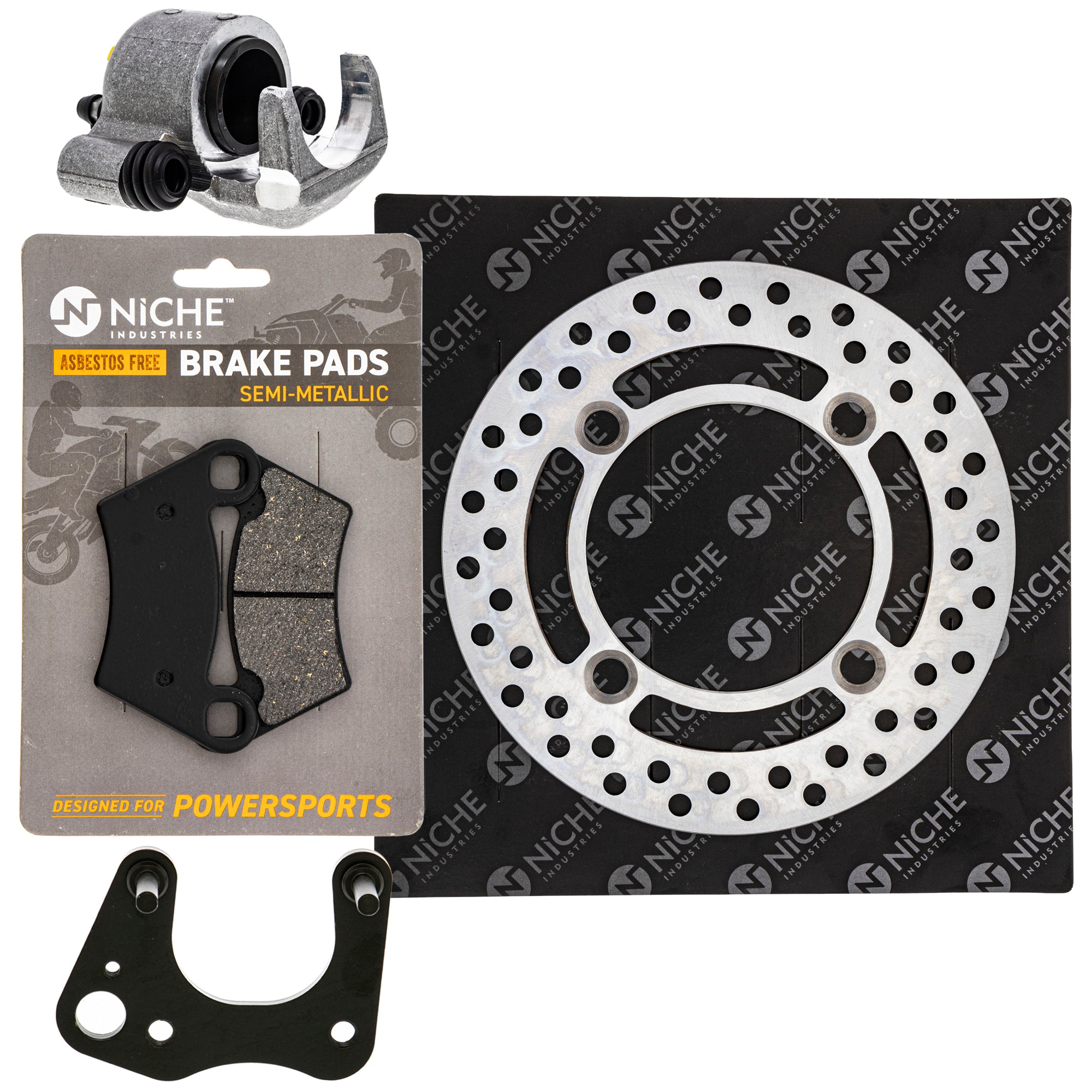 Single Caliper, Rotor, Pad Set for zOTHER Polaris GEM Ranger ACE NICHE MK1007868