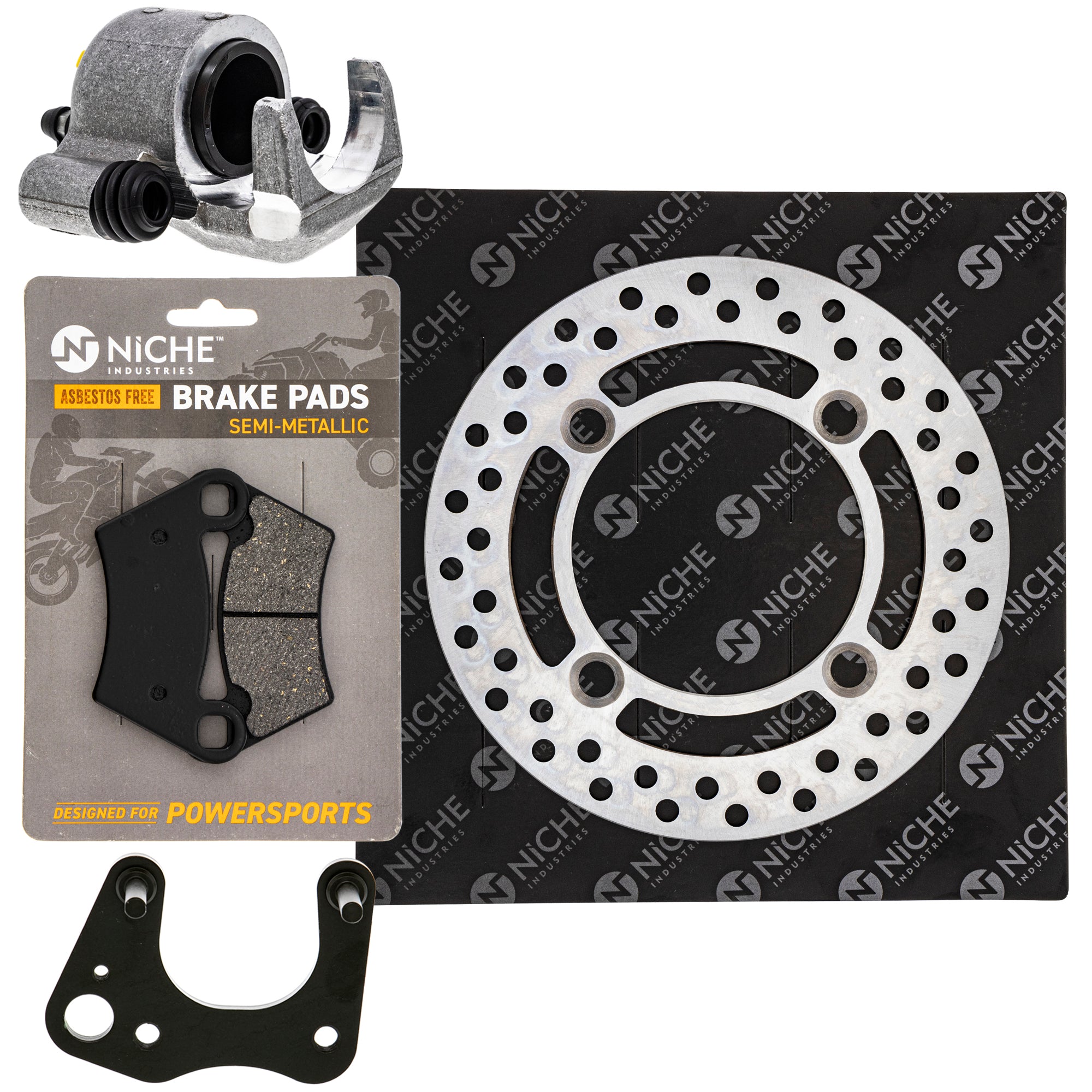Single Caliper, Rotor, Pad Set for zOTHER Polaris GEM Ranger ACE NICHE MK1007877